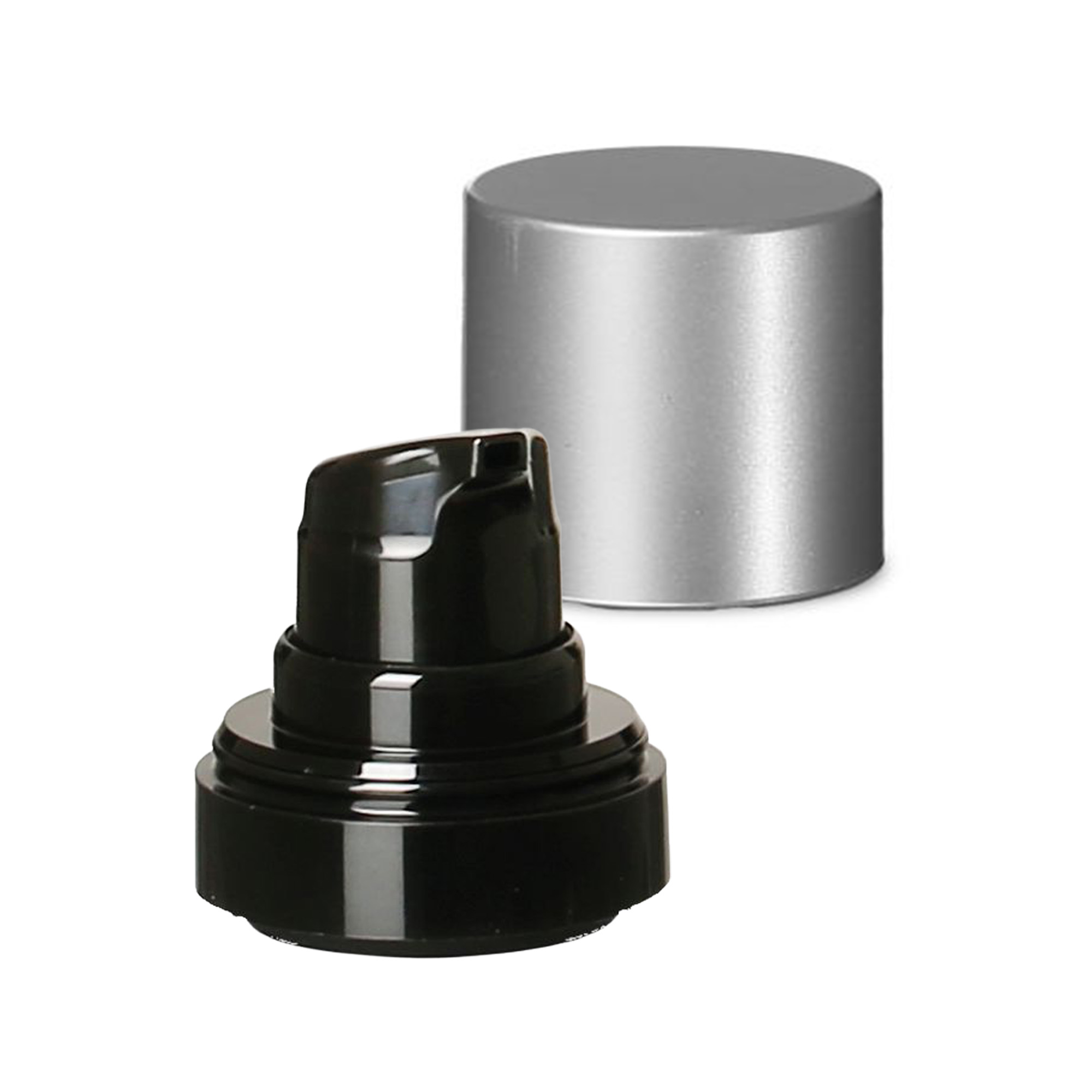 Κεφαλή αντλίας διανομέα χωρίς αέρα 'Micro', πλαστικό PP, μαύρο Κεφαλή αντλίας διανομέα χωρίς αέρα 'Micro', πλαστικό PP, μαύρο