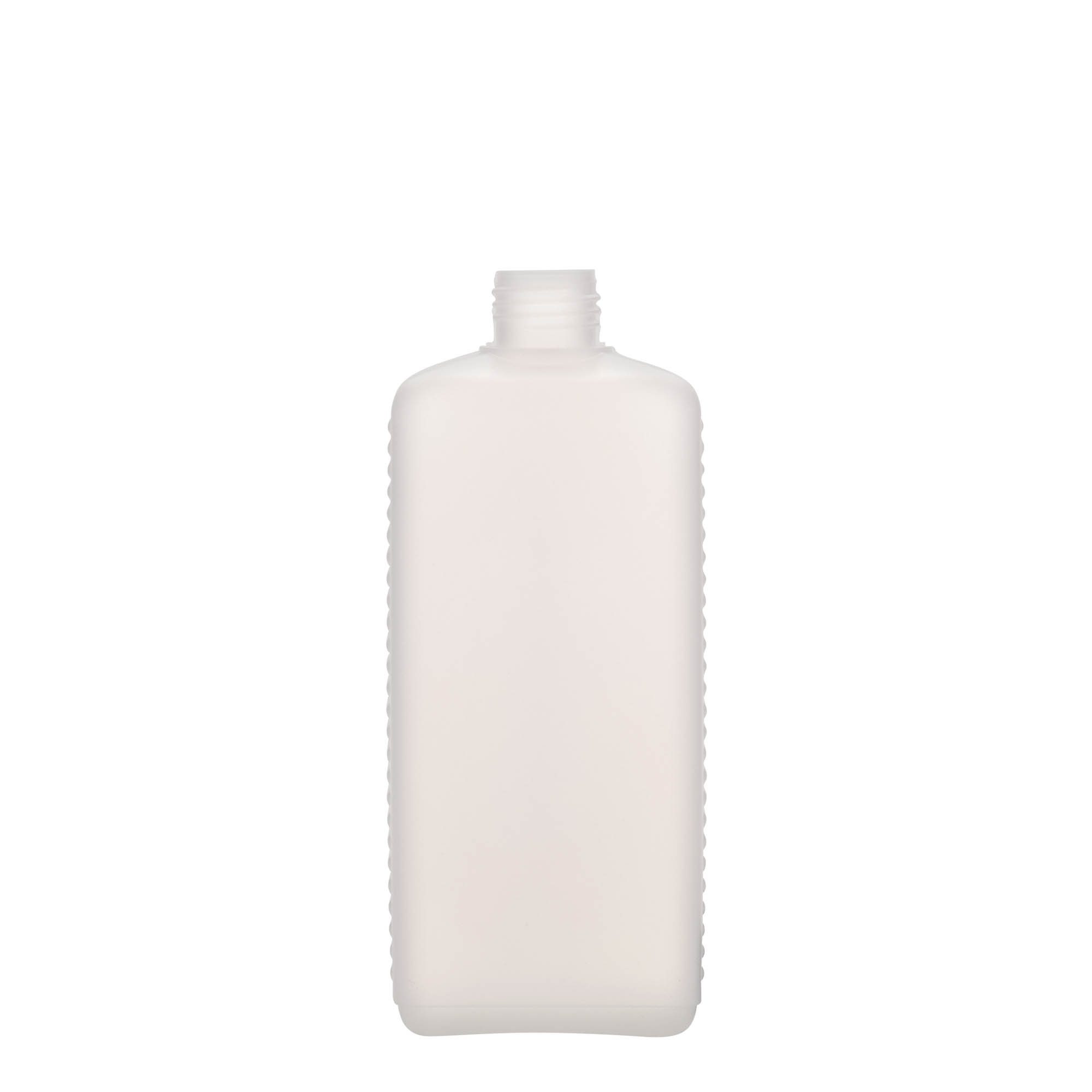 500 ml δοχείο κανίστρου, ορθογώνιο, πλαστικό HDPE, φυσικό, στόμιο: DIN 25 EPE