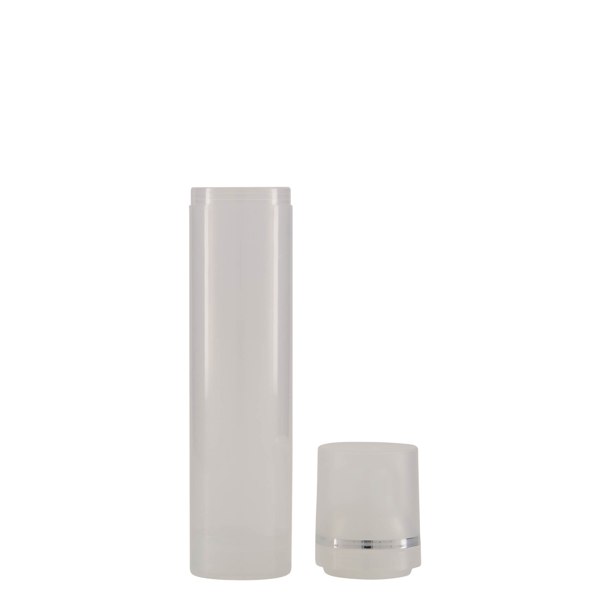 100 ml Airless διανομέας 'Mezzo', πλαστικό PP, φυσικό 100 ml Airless διανομέας 'Mezzo', πλαστικό PP, φυσικό