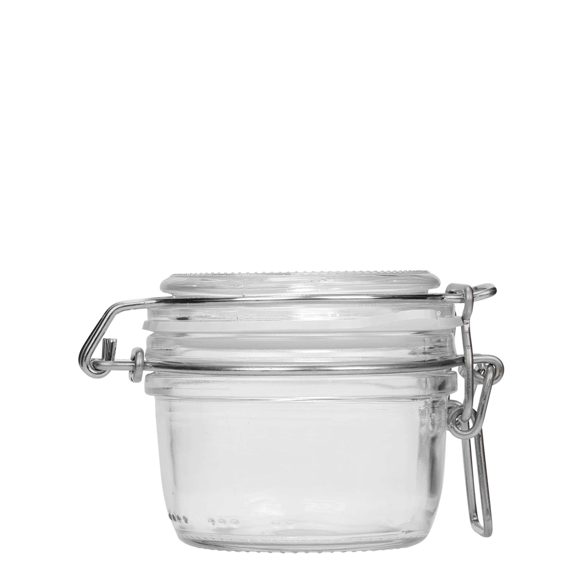 125 ml γυάλινο βάζο με σύρμα κλεισίματος 'Fido', στόμιο: κλείσιμο με σύρμα 125 ml γυάλινο βάζο με σύρμα κλεισίματος 'Fido', στόμιο: κλείσιμο με σύρμα