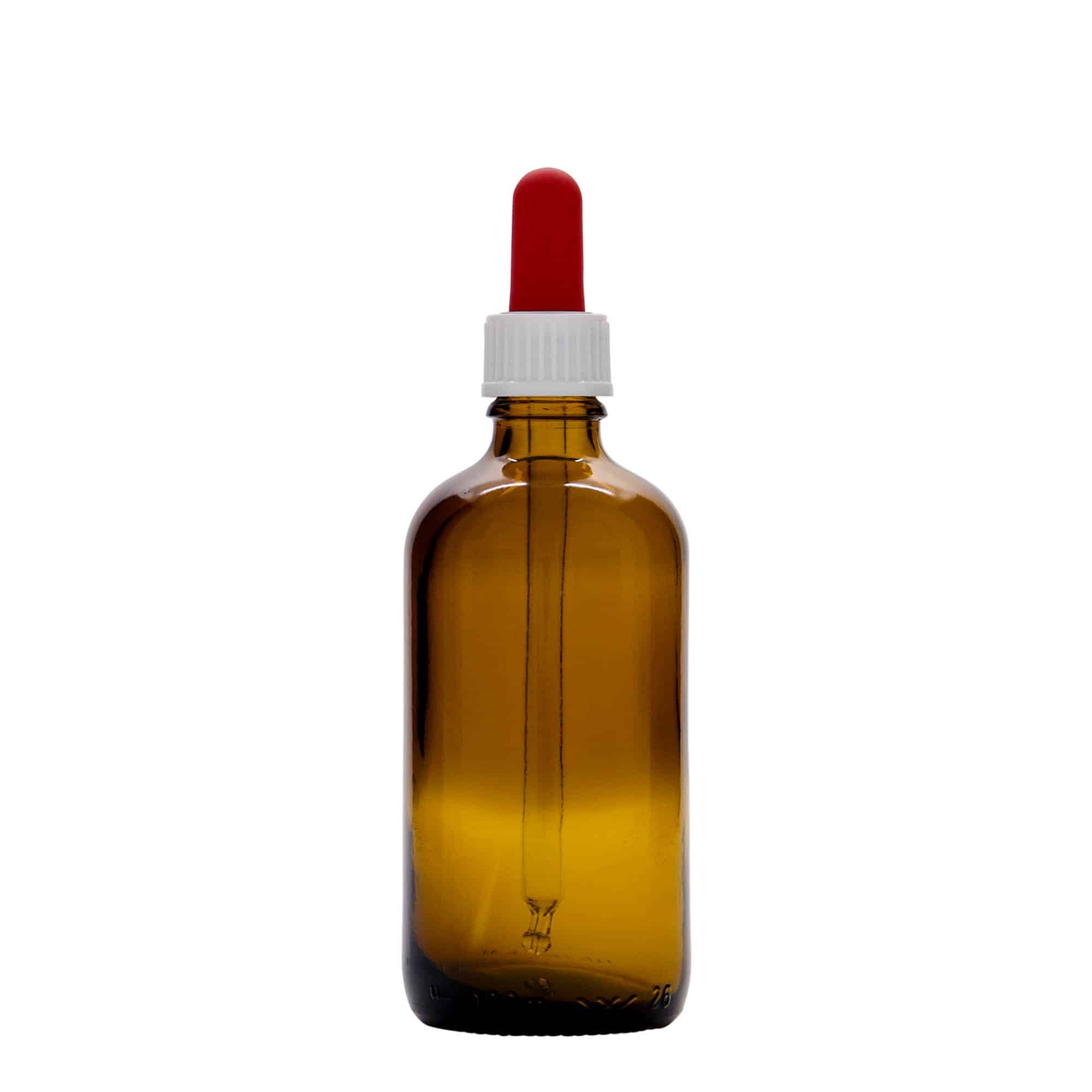 Μπουκάλι φαρμάκου με σταγονόμετρο 100 ml, γυάλινο, καφέ-κόκκινο, στόμιο: DIN 18 Μπουκάλι φαρμάκου με σταγονόμετρο 100 ml, γυάλινο, καφέ-κόκκινο, στόμιο: DIN 18
