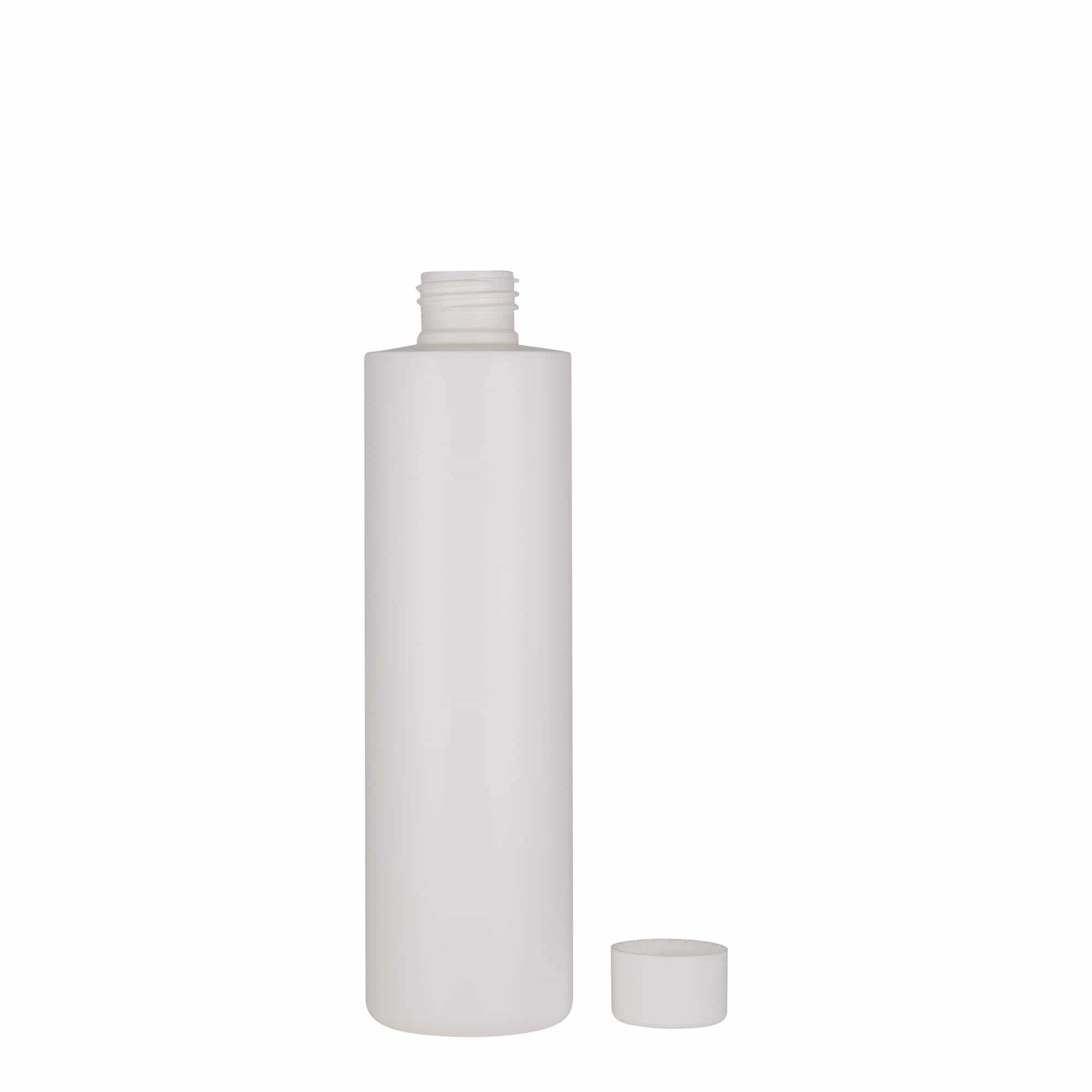 Πλαστικό μπουκάλι 'Pipe' 250 ml, HDPE, λευκό, στόμιο: 24/410
