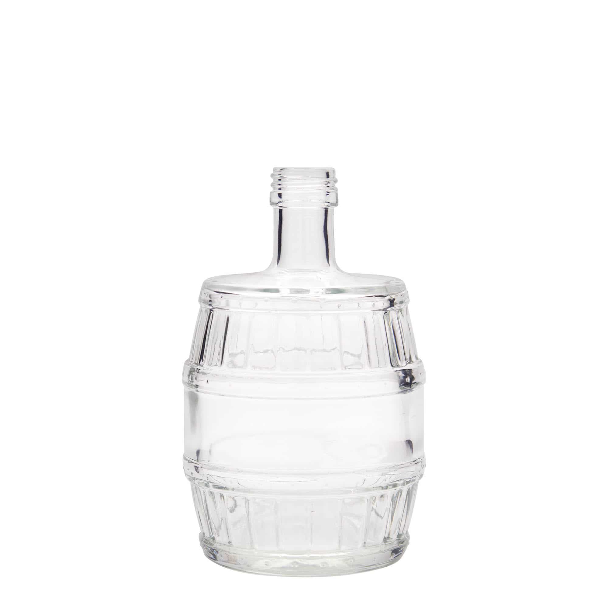 Γυάλινο μπουκάλι 'Βαρέλι' 500 ml, στόμιο: PP 28
