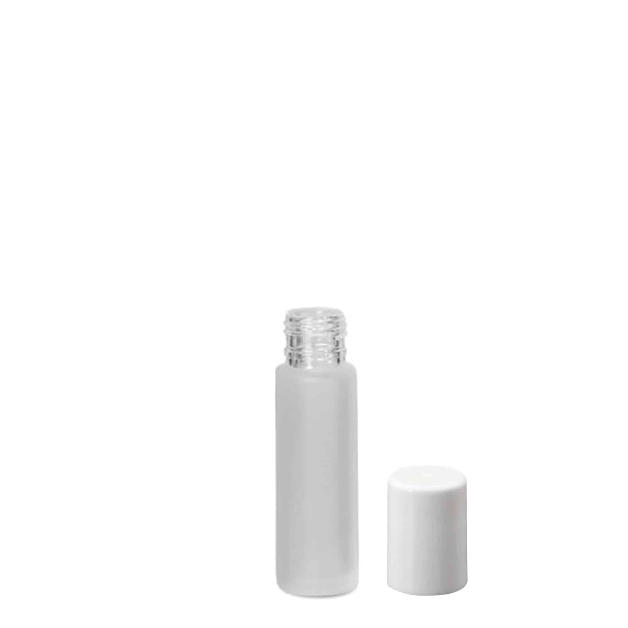 10 ml φιαλίδιο Roll-On, γυαλί, παγωμένο, στόμιο: βιδωτό κλείσιμο