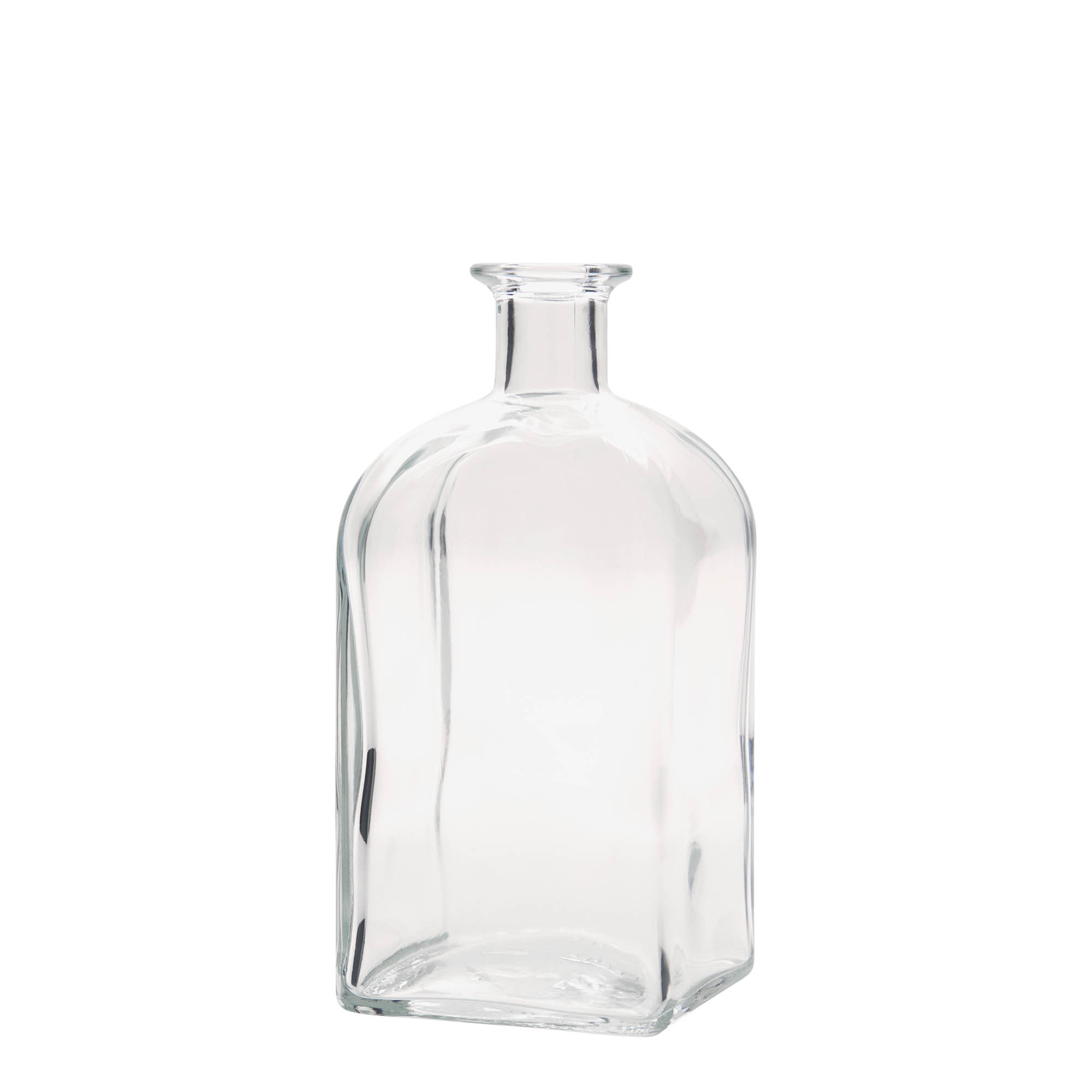 700 ml γυάλινο μπουκάλι Apotheker Carré, τετράγωνο, στόμιο: φελλός