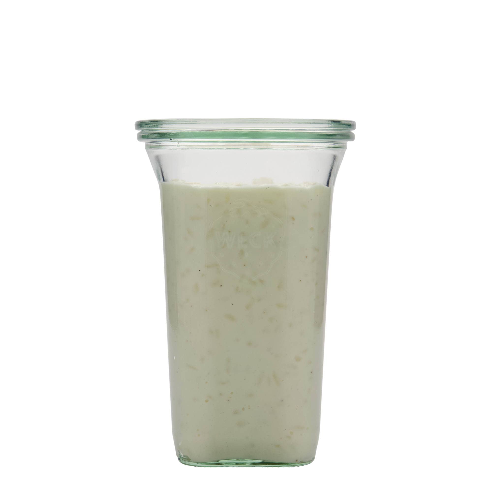 795 ml WECK-Quadroglas, τετράγωνο, στόμιο: στρογγυλή άκρη