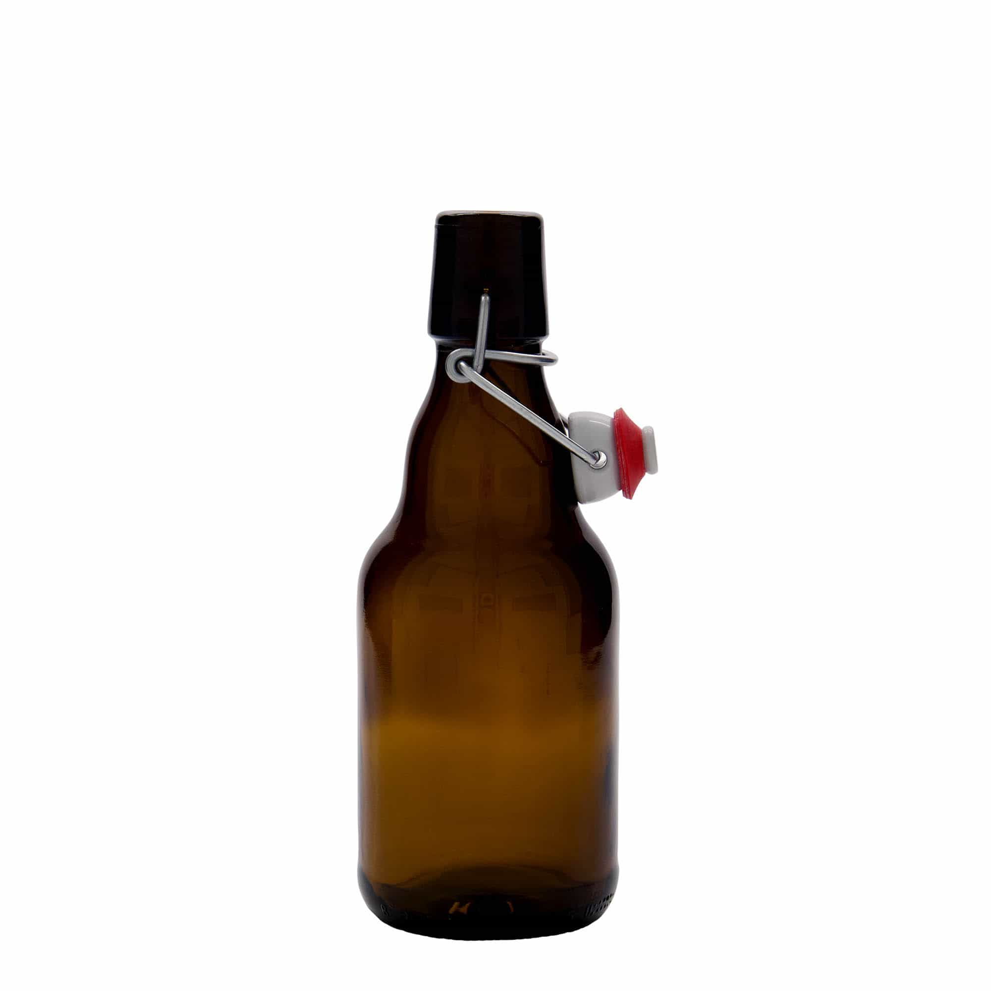 330 ml μπουκάλι μπύρας 'Steinie', γυαλί, καφέ, στόμιο: κλείσιμο με μεταλλικό κλιπ