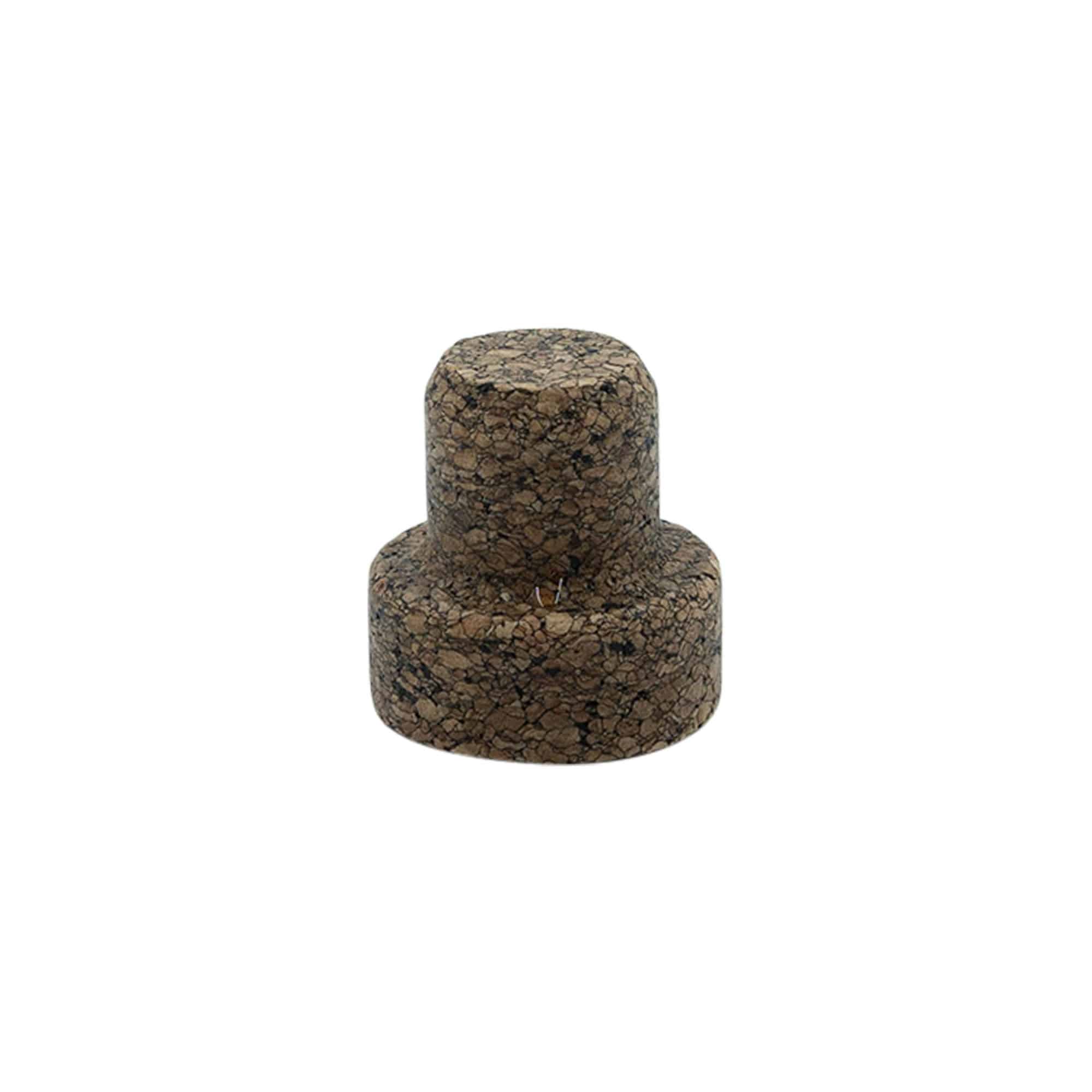 Πώμα από φελλό 'Sharp' 22,5 mm, Corkcoal, για στόμιο: φελλός