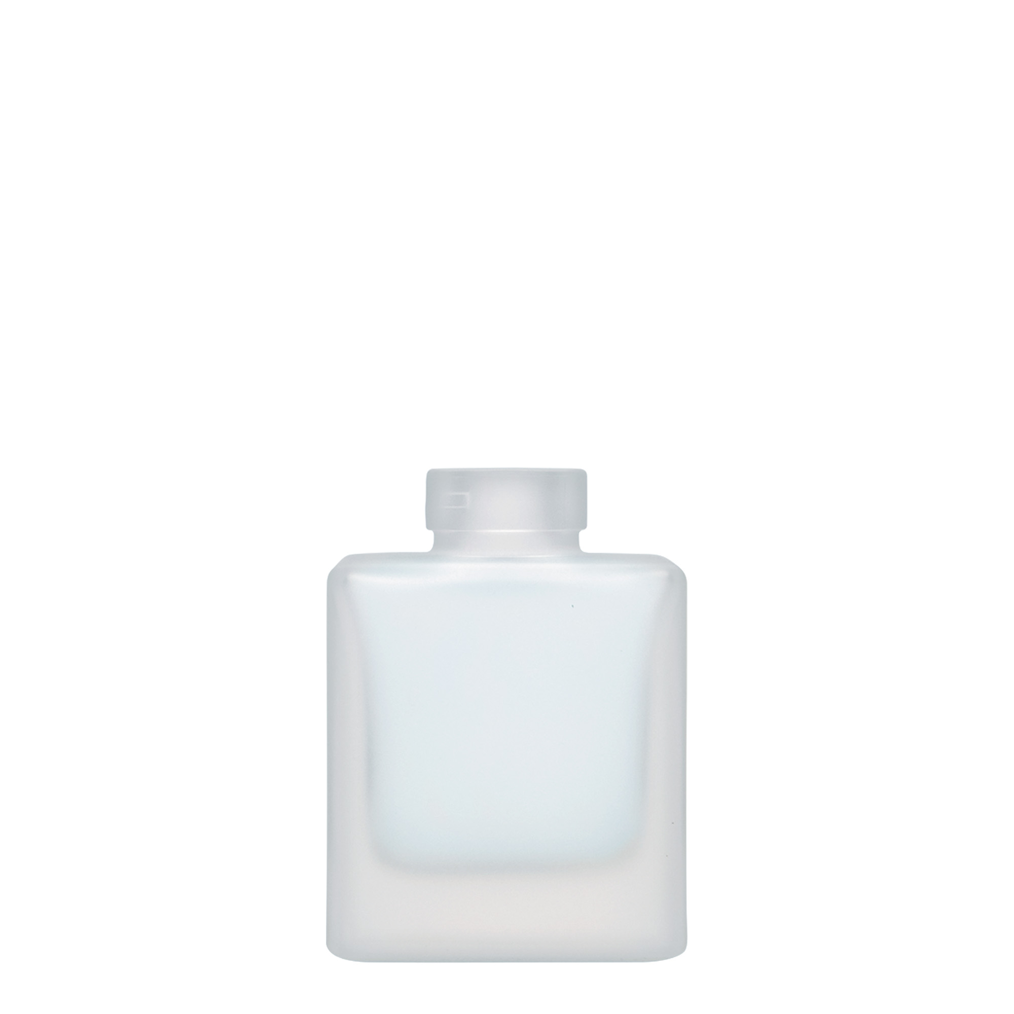 100 ml γυάλινο μπουκάλι 'Cube', τετράγωνο, παγωμένο, στόμιο: φελλός