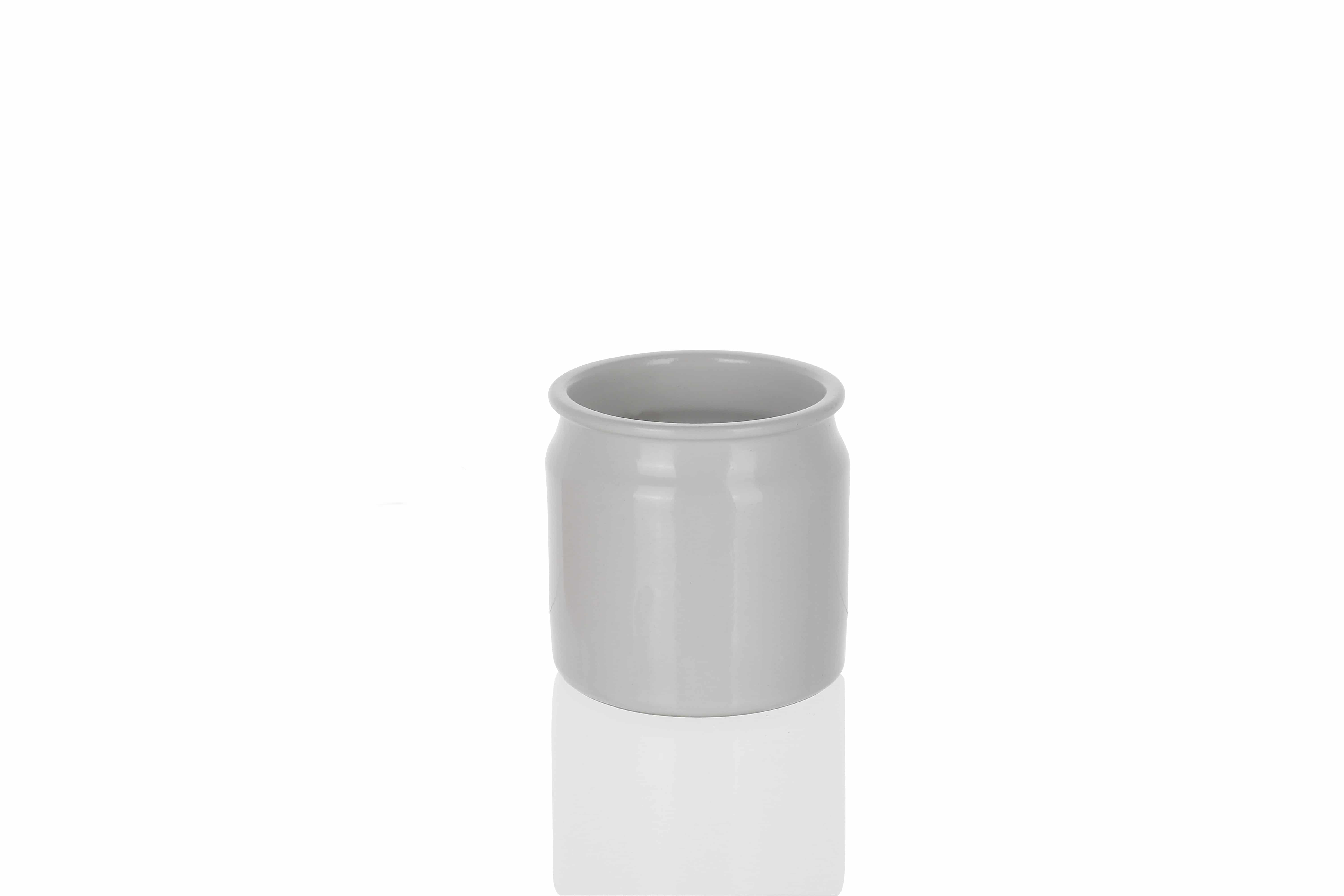 Πήλινο βάζο 160 ml, κεραμικό, λευκό, στόμιο: φελλός
