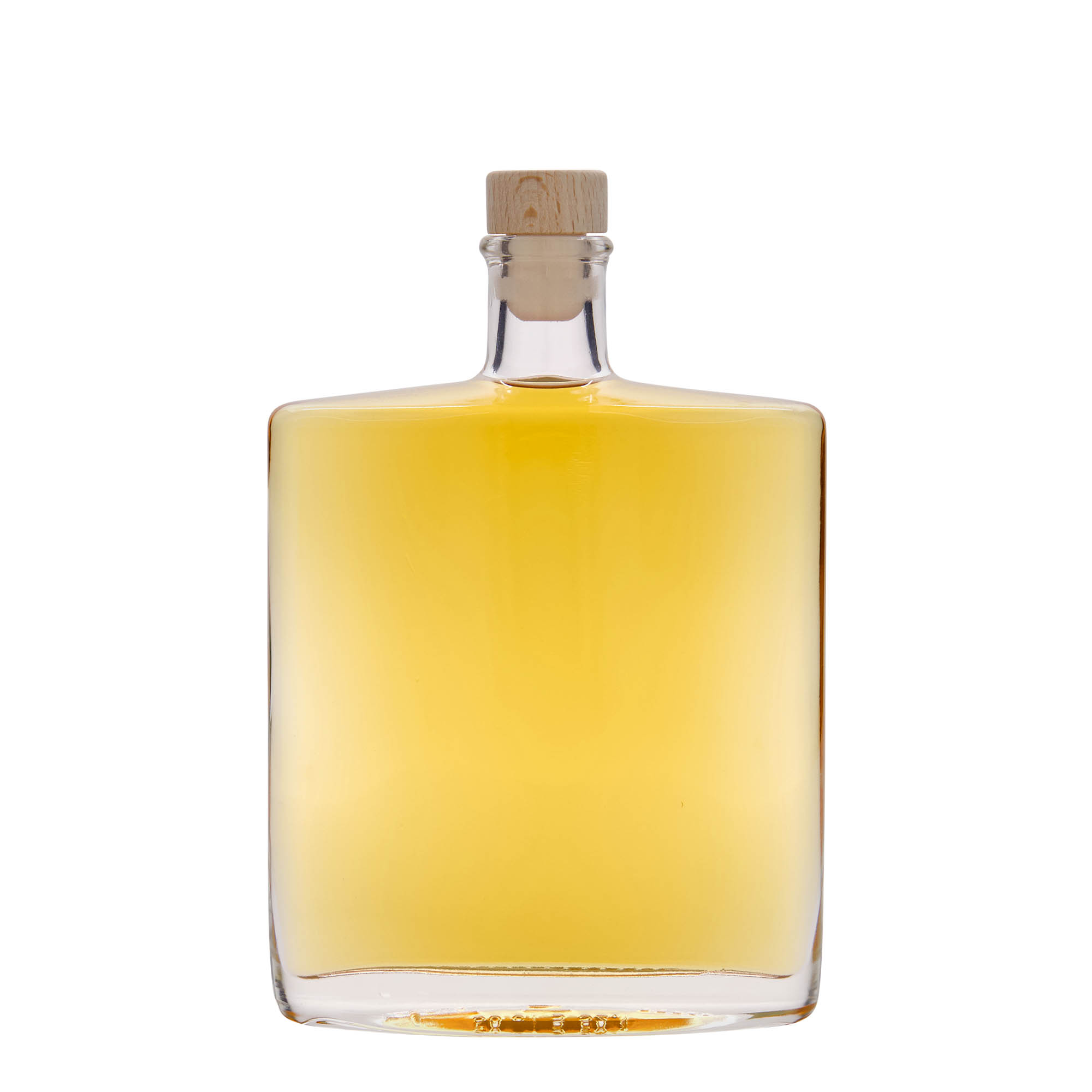 500 ml γυάλινο μπουκάλι 'Zorbas', οβάλ, στόμιο: φελλός