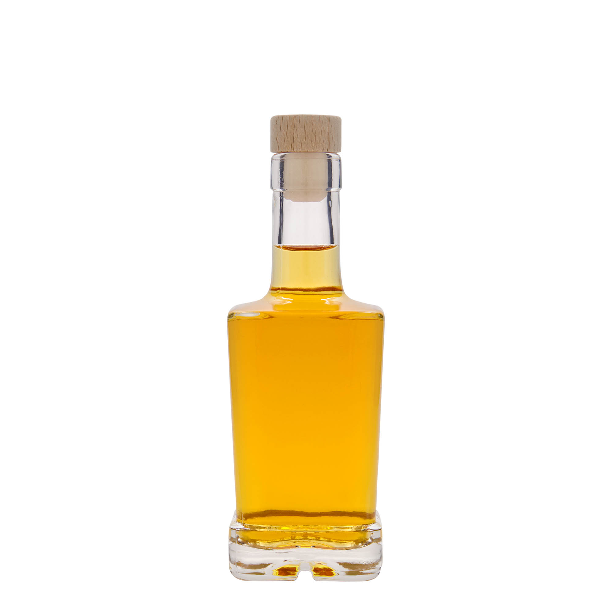 250 ml γυάλινο μπουκάλι 'Rene', τετράγωνο, στόμιο: φελλός