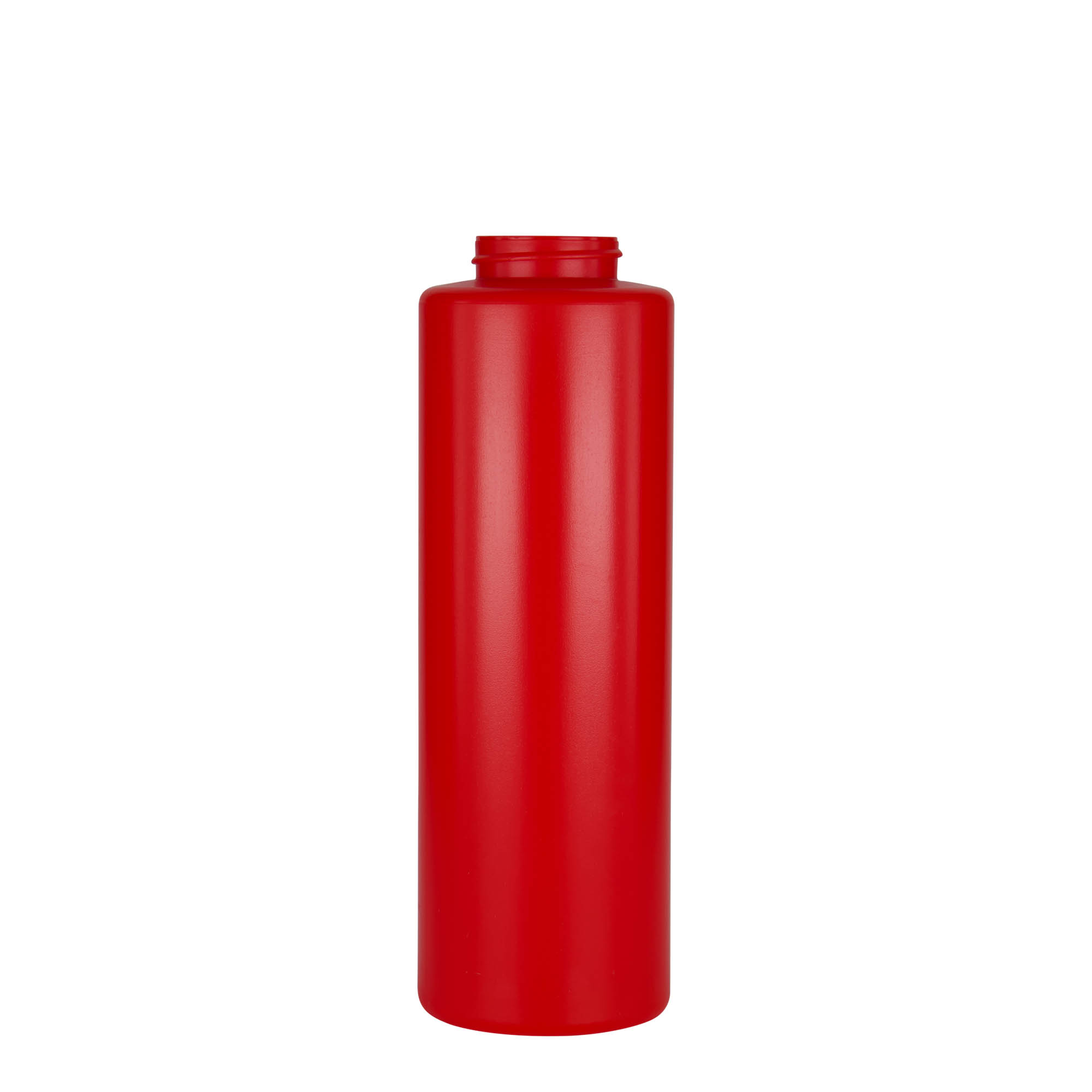 500 ml μπουκάλι σάλτσας, πλαστικό LDPE, κόκκινο, στόμιο: 38/400