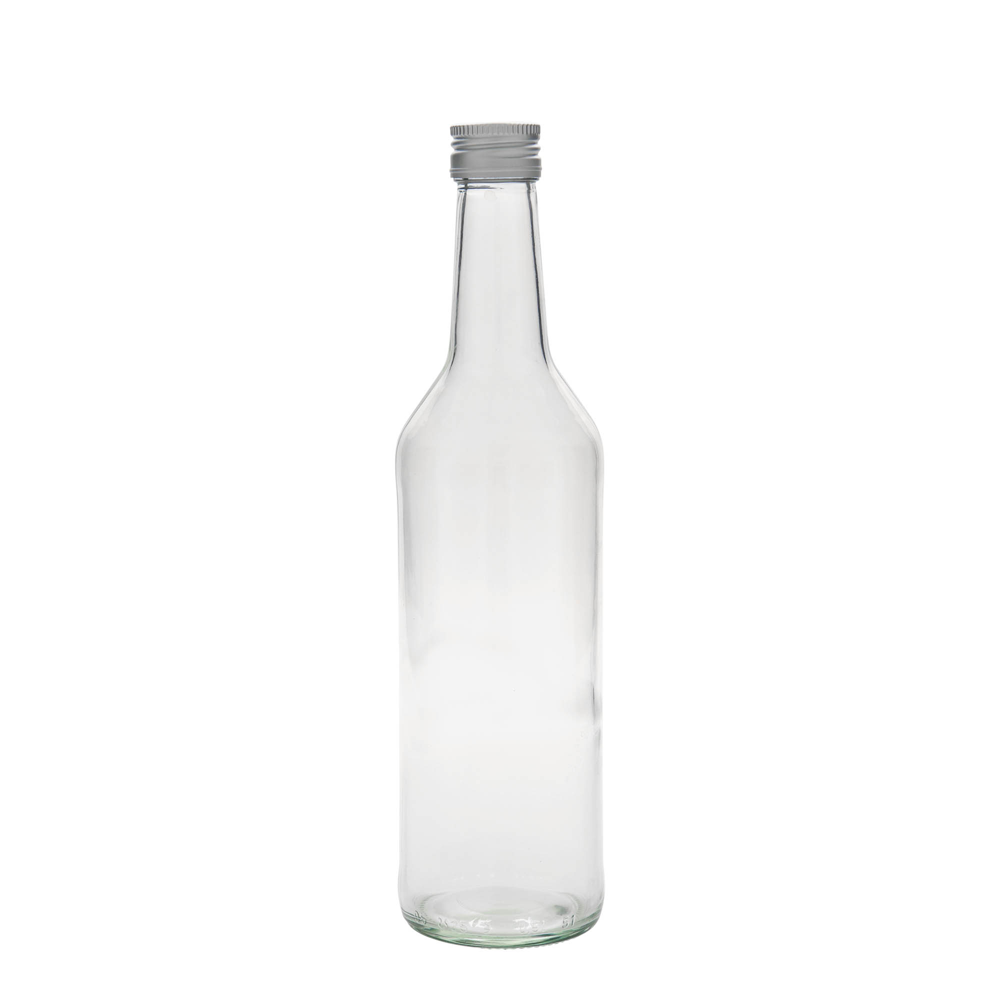 500 ml γυάλινο μπουκάλι με ίσιο λαιμό, στόμιο: PP 28 500 ml γυάλινο μπουκάλι με ίσιο λαιμό, στόμιο: PP 28