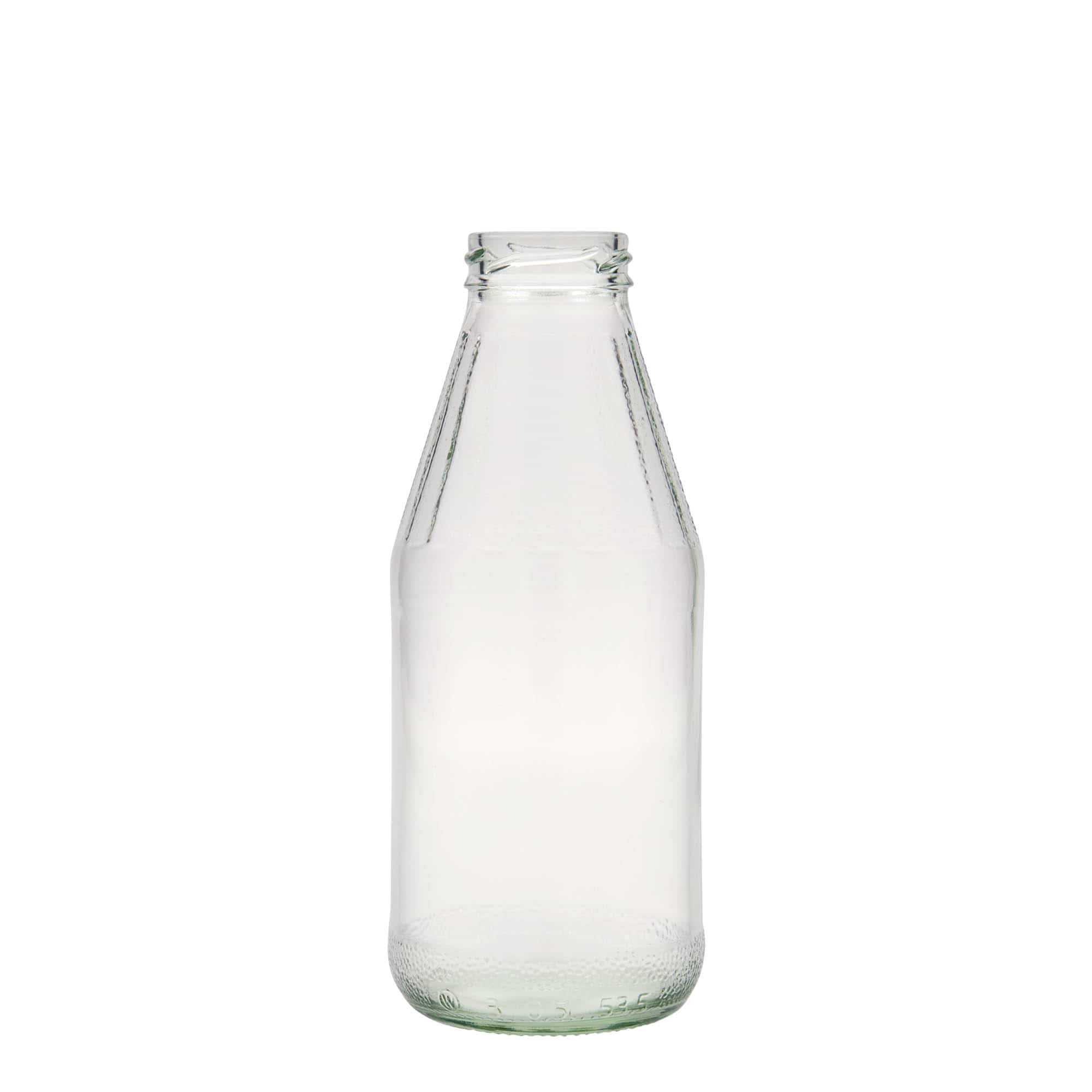 Μπουκάλι γενικής χρήσης με φαρδύ λαιμό 500 ml, γυάλινο, στόμιο: twist-off (TO 43)