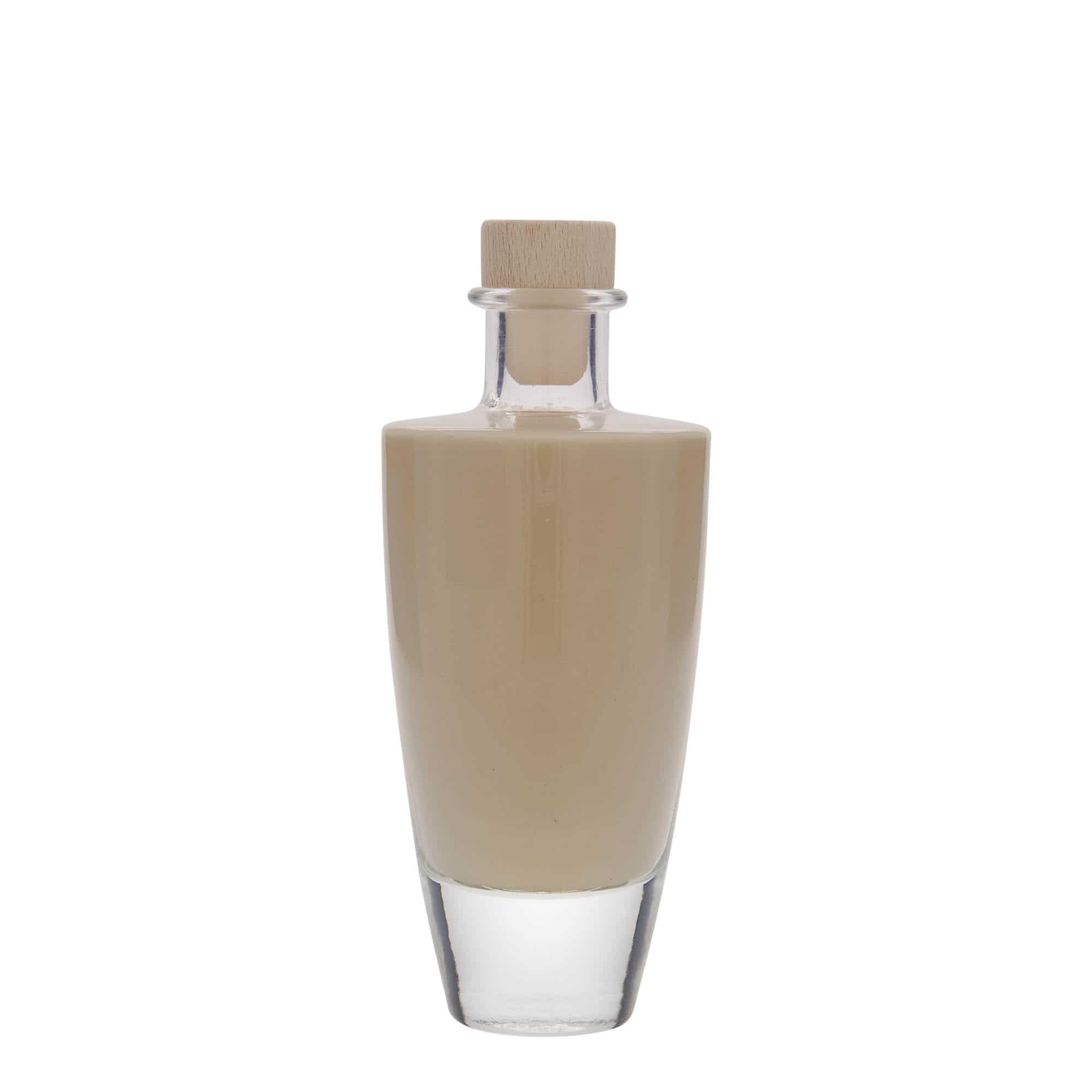 Γυάλινο μπουκάλι 'Vanessa' 200 ml, οβάλ, στόμιο: φελλός