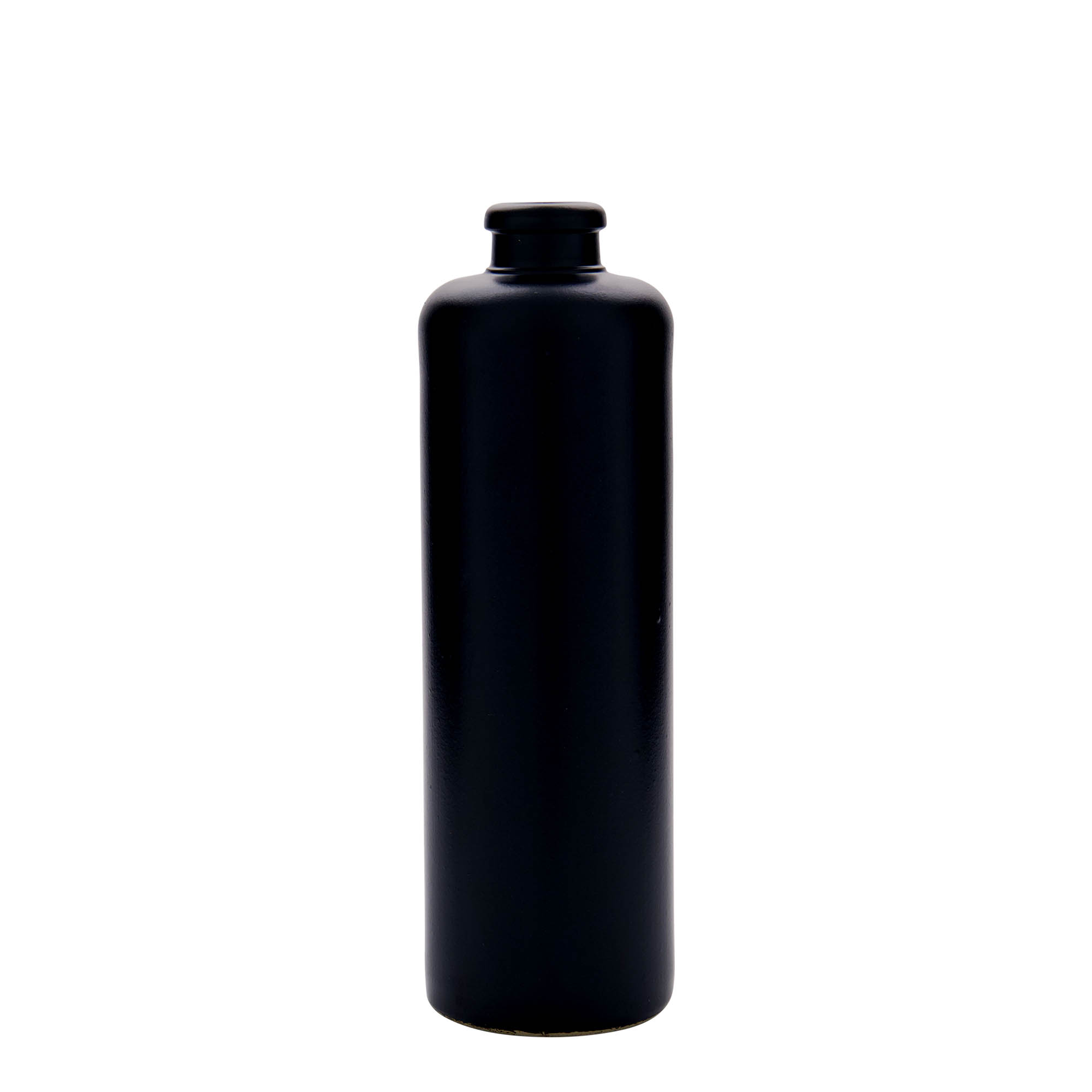 500 ml κανάτα από πήλινο δοχείο, μαύρη, στόμιο: φελλός