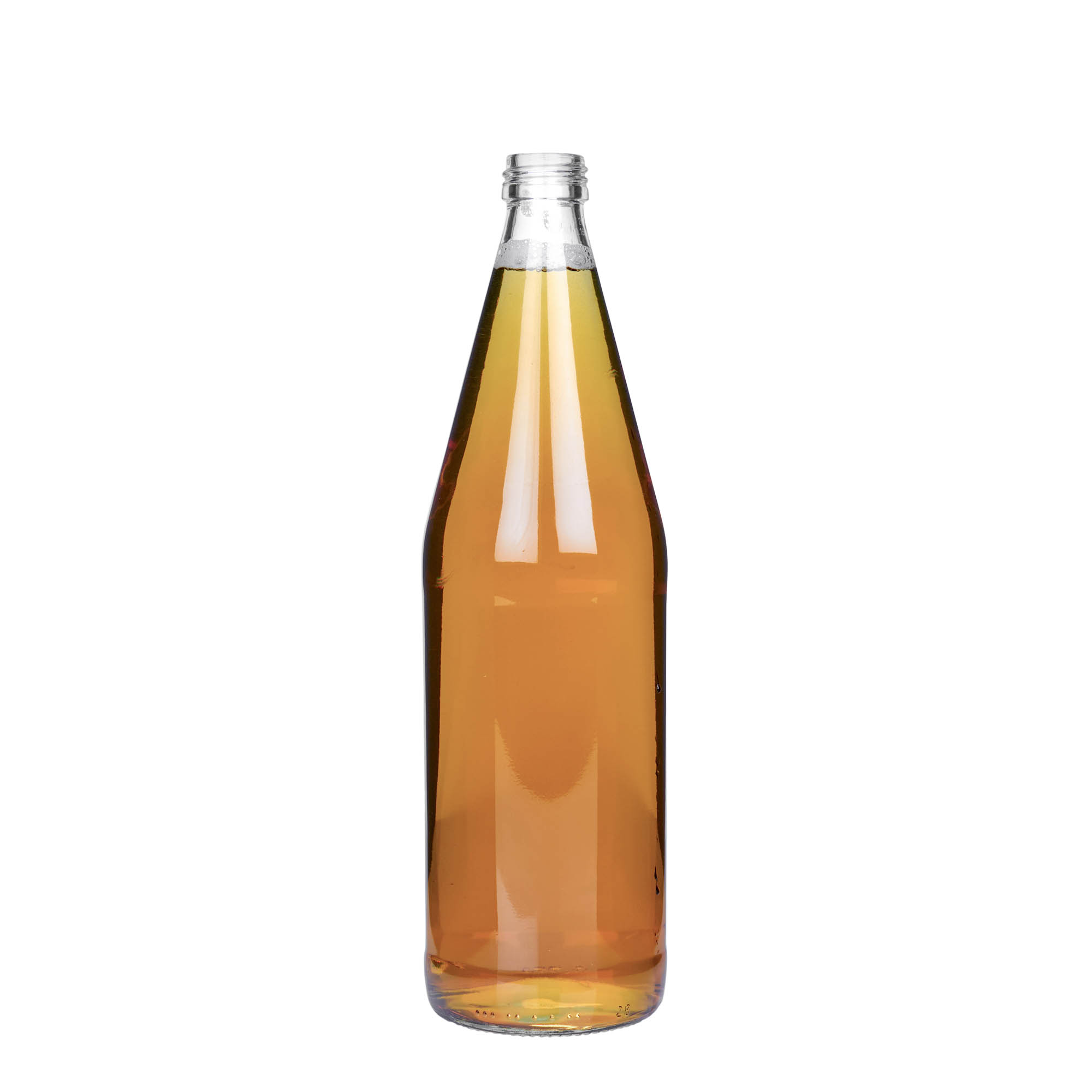 750 ml καθολικό μπουκάλι σε σχήμα καρότου, γυαλί, στόμιο: PP 28