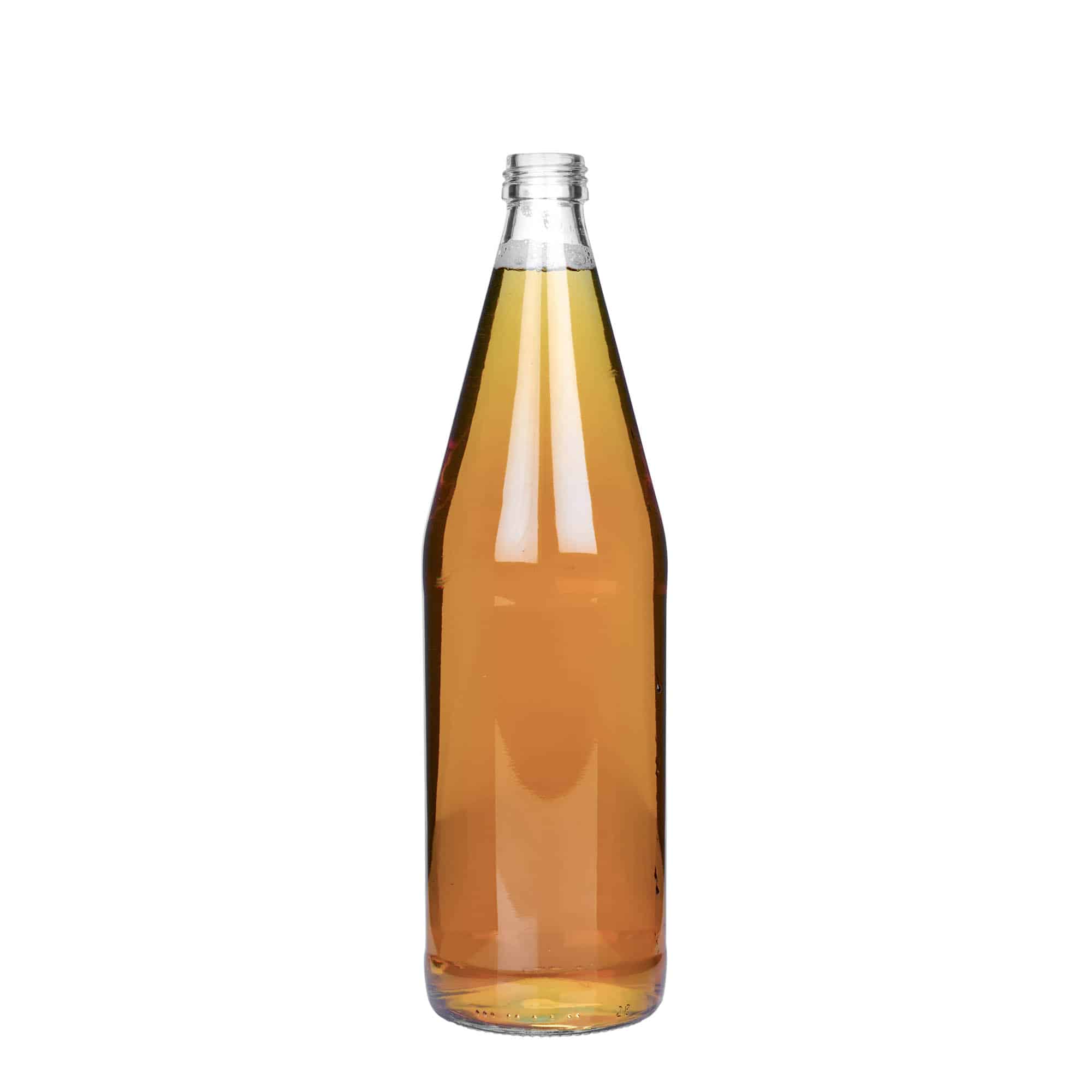 750 ml καθολικό μπουκάλι σε σχήμα καρότου, γυαλί, στόμιο: PP 28 750 ml καθολικό μπουκάλι σε σχήμα καρότου, γυαλί, στόμιο: PP 28