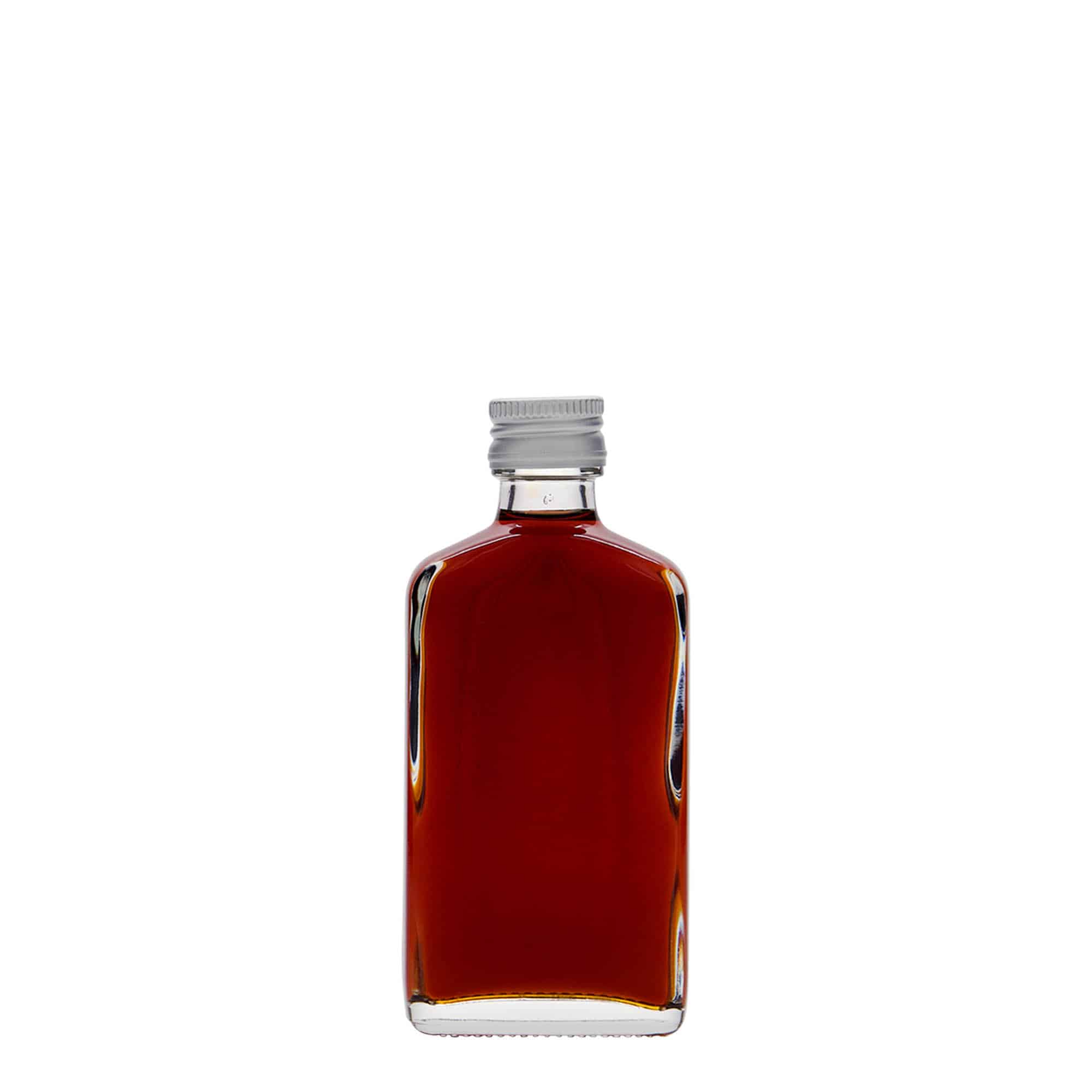 50 ml φιαλίδιο τσέπης, ορθογώνιο, γυαλί, στόμιο: PP 18