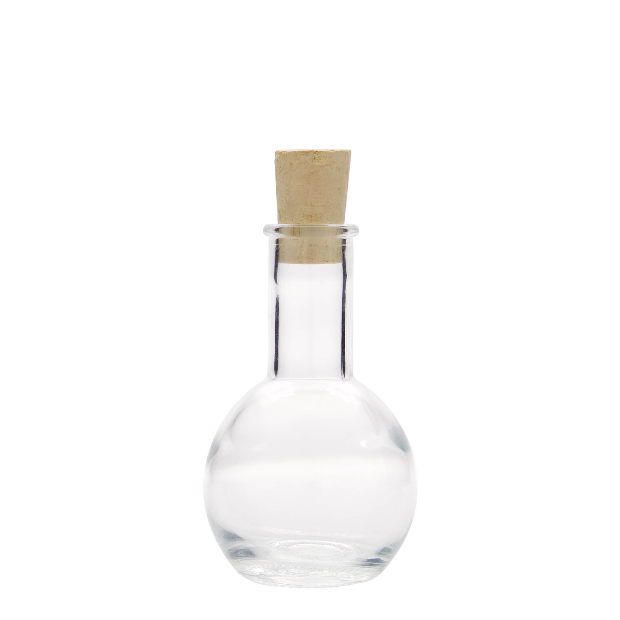 100 ml γυάλινο μπουκάλι 'Tulipano', στόμιο: φελλός