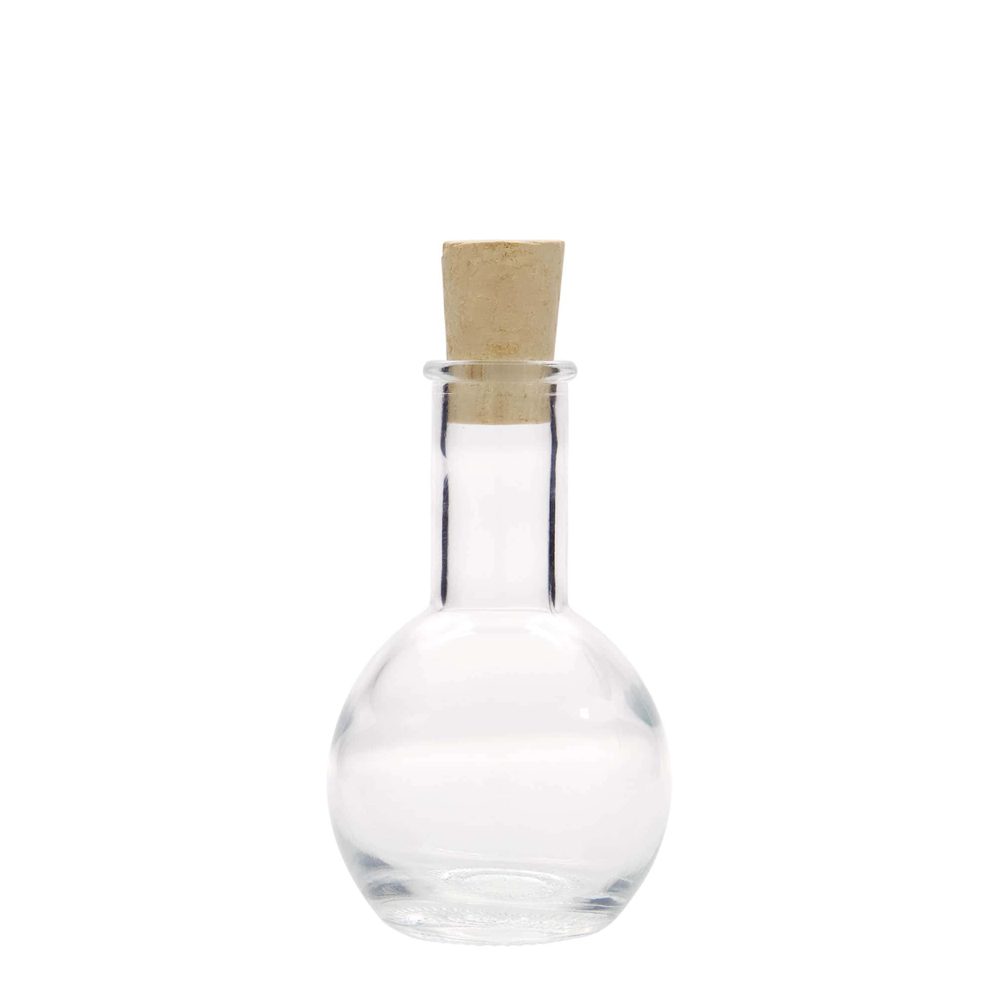 100 ml γυάλινο μπουκάλι 'Tulipano', στόμιο: φελλός