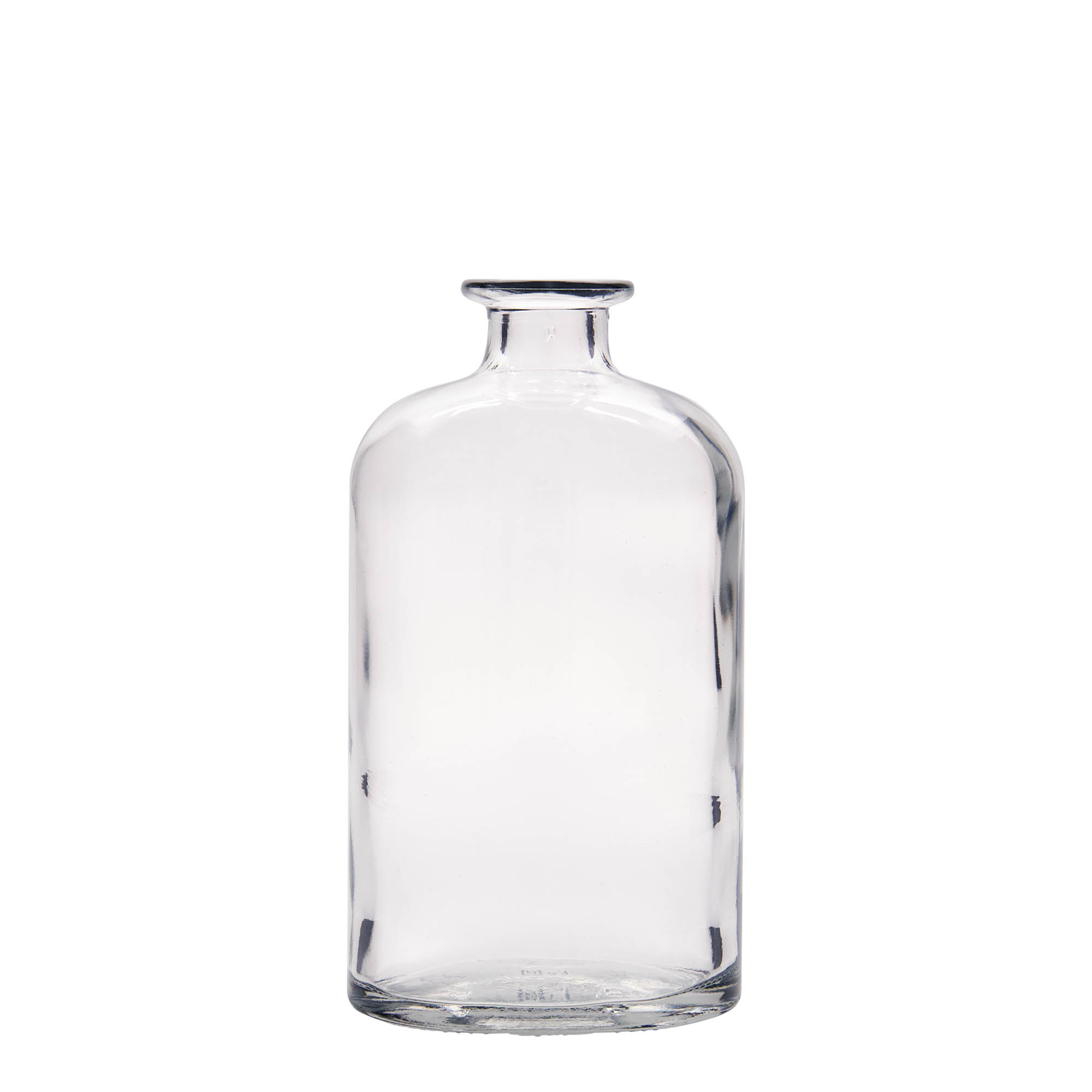 500 ml γυάλινο μπουκάλι 'Dundee', οβάλ, στόμιο: φελλός