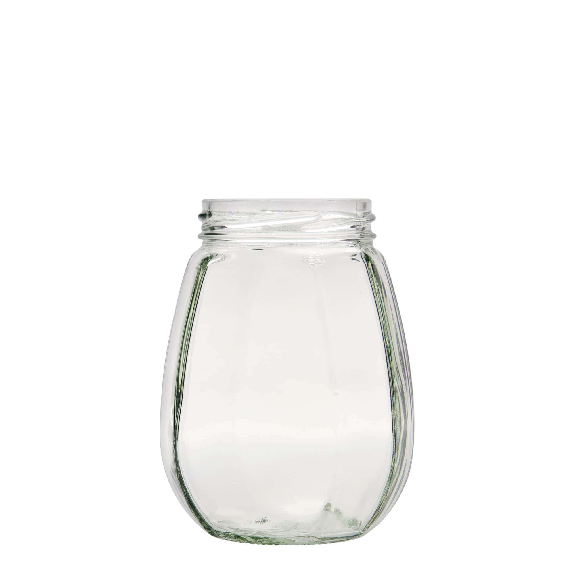 Διακοσμητικό βάζο 385 ml, εξάγωνο, στόμιο: twist-off (TO 63)