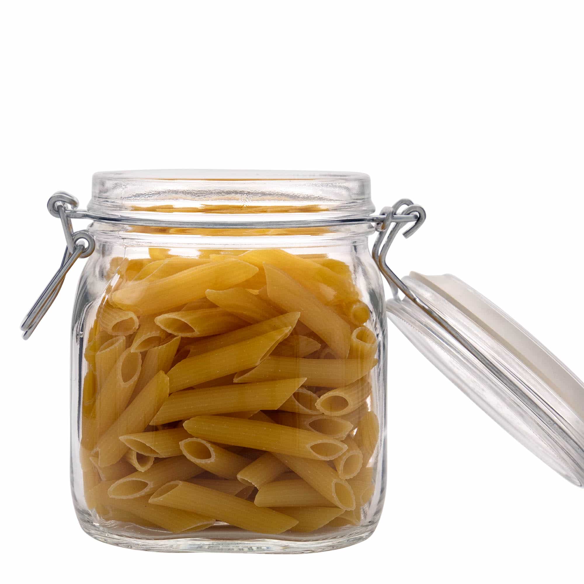 750 ml γυάλινο βάζο με σύρμα κλεισίματος 'Fido', τετράγωνο, άνοιγμα: κλείσιμο με σύρμα 750 ml γυάλινο βάζο με σύρμα κλεισίματος 'Fido', τετράγωνο, άνοιγμα: κλείσιμο με σύρμα