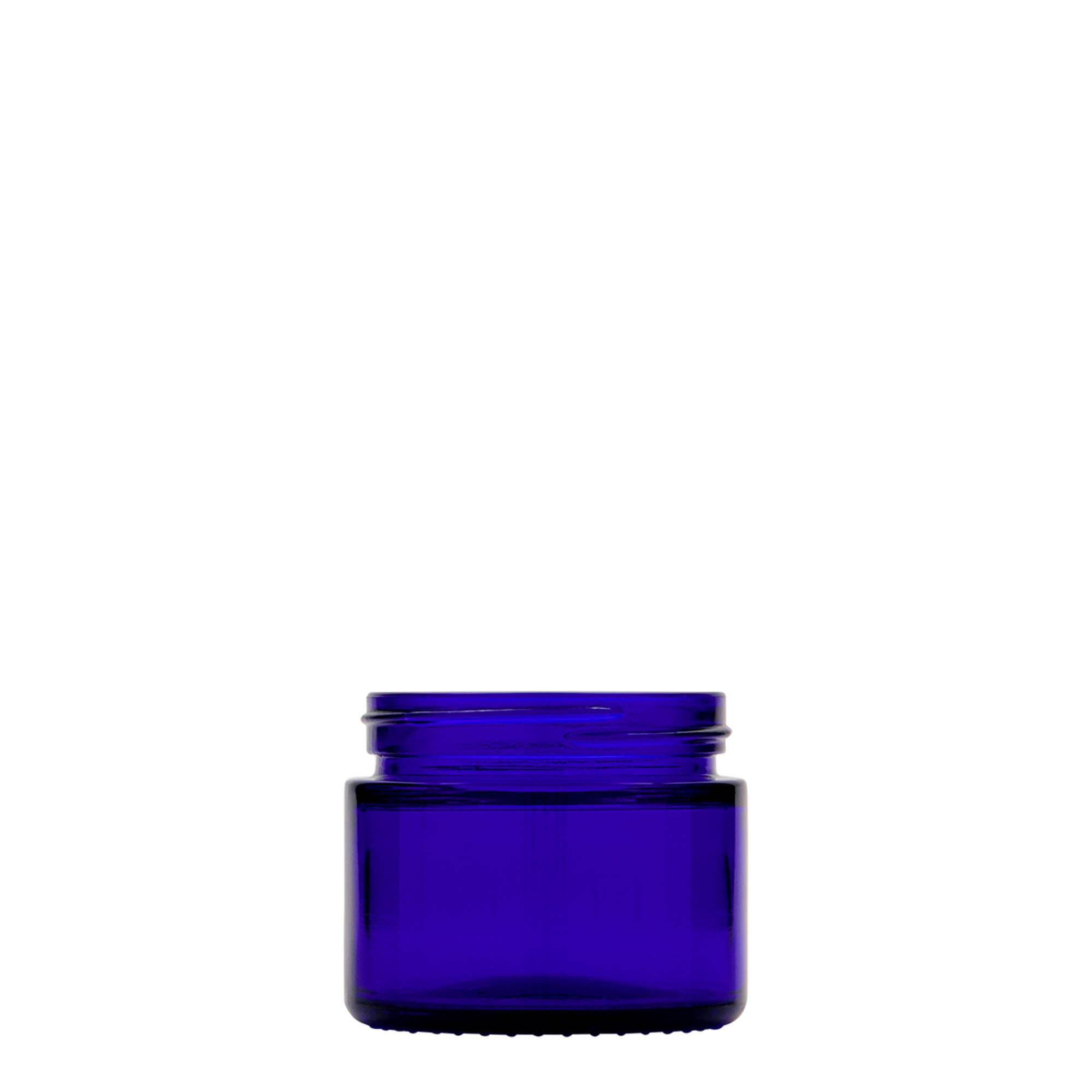50 ml βαζάκι 'Blue Edition', γυαλί, βασιλικό μπλε, στόμιο: βιδωτό καπάκι