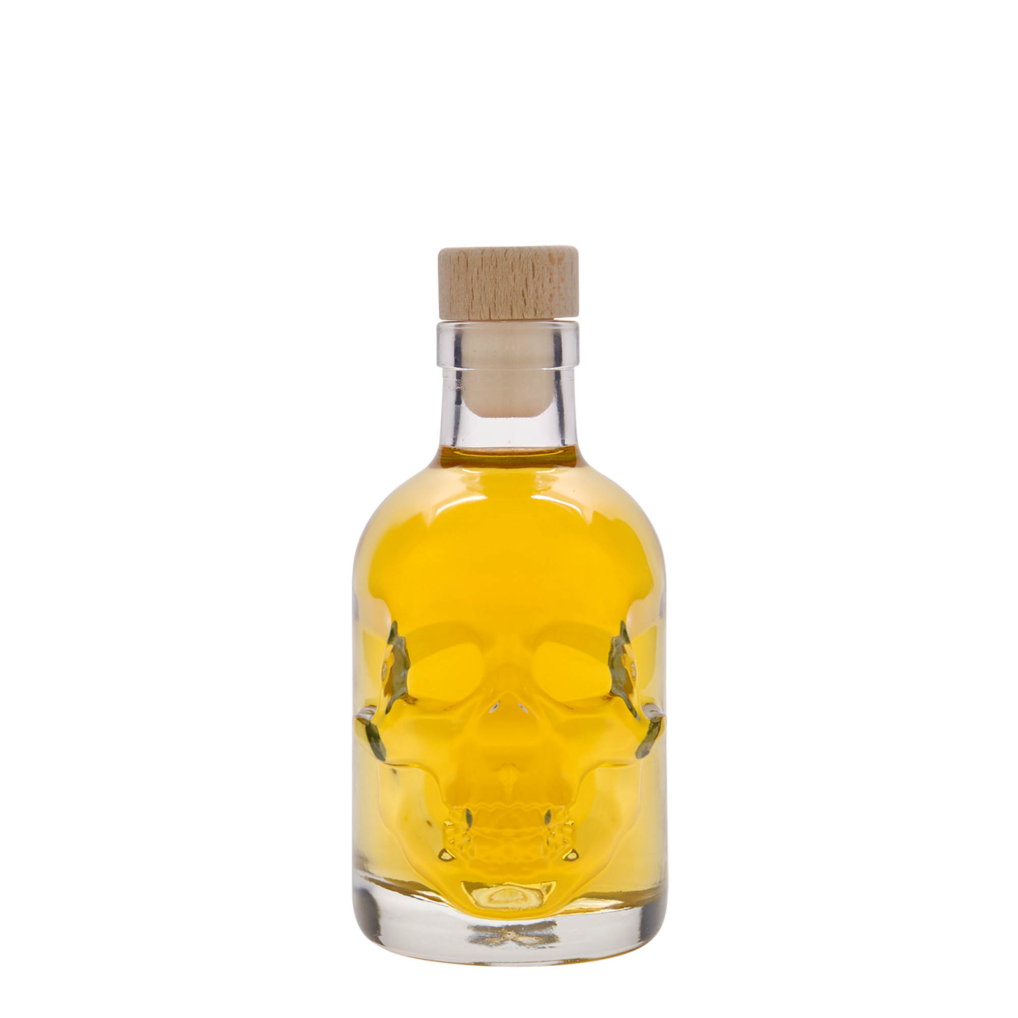 200 ml γυάλινο μπουκάλι 'Κρανίο', στόμιο: φελλός