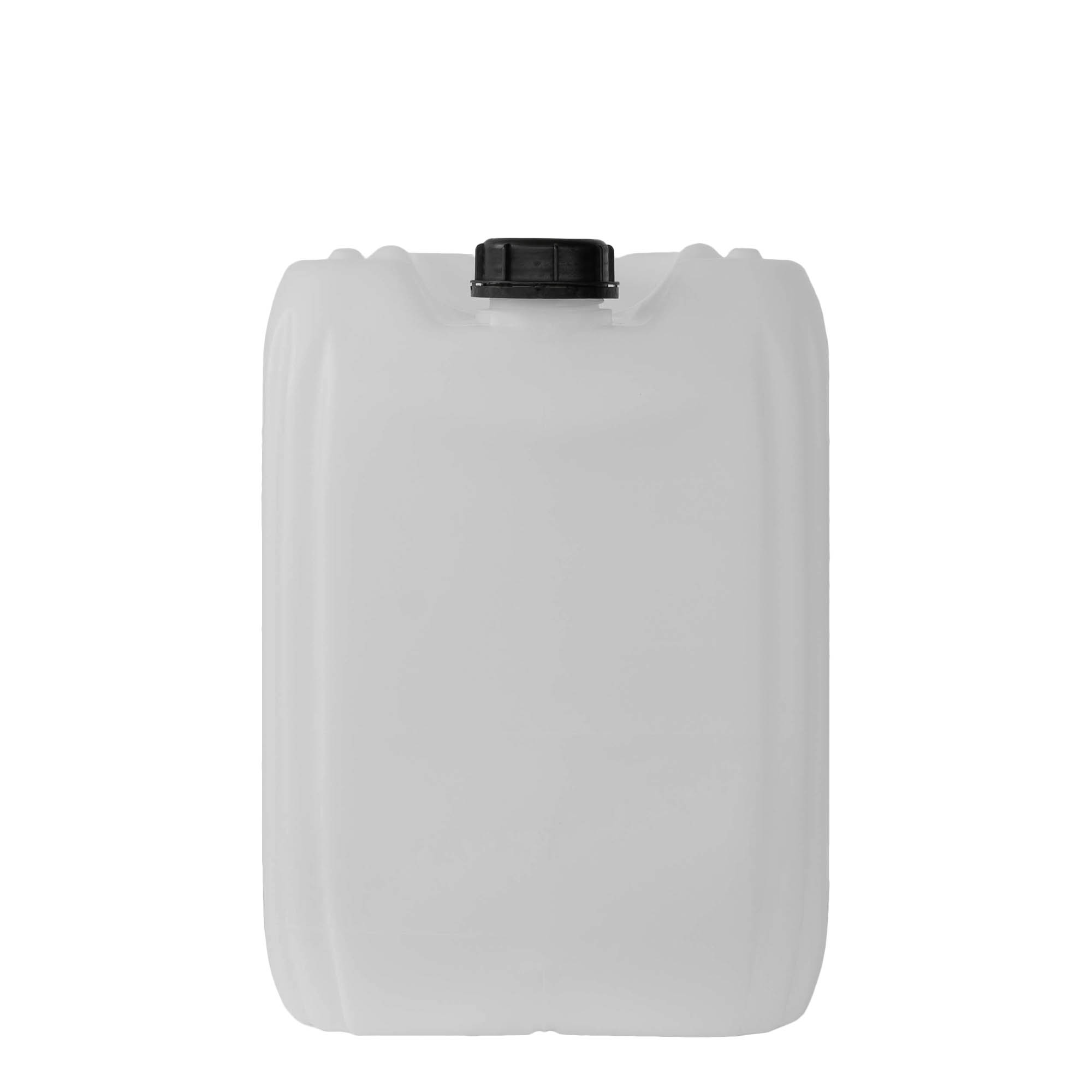 25 λ δοχείο, ορθογώνιο, πλαστικό HDPE, φυσικό, στόμιο: ND 60