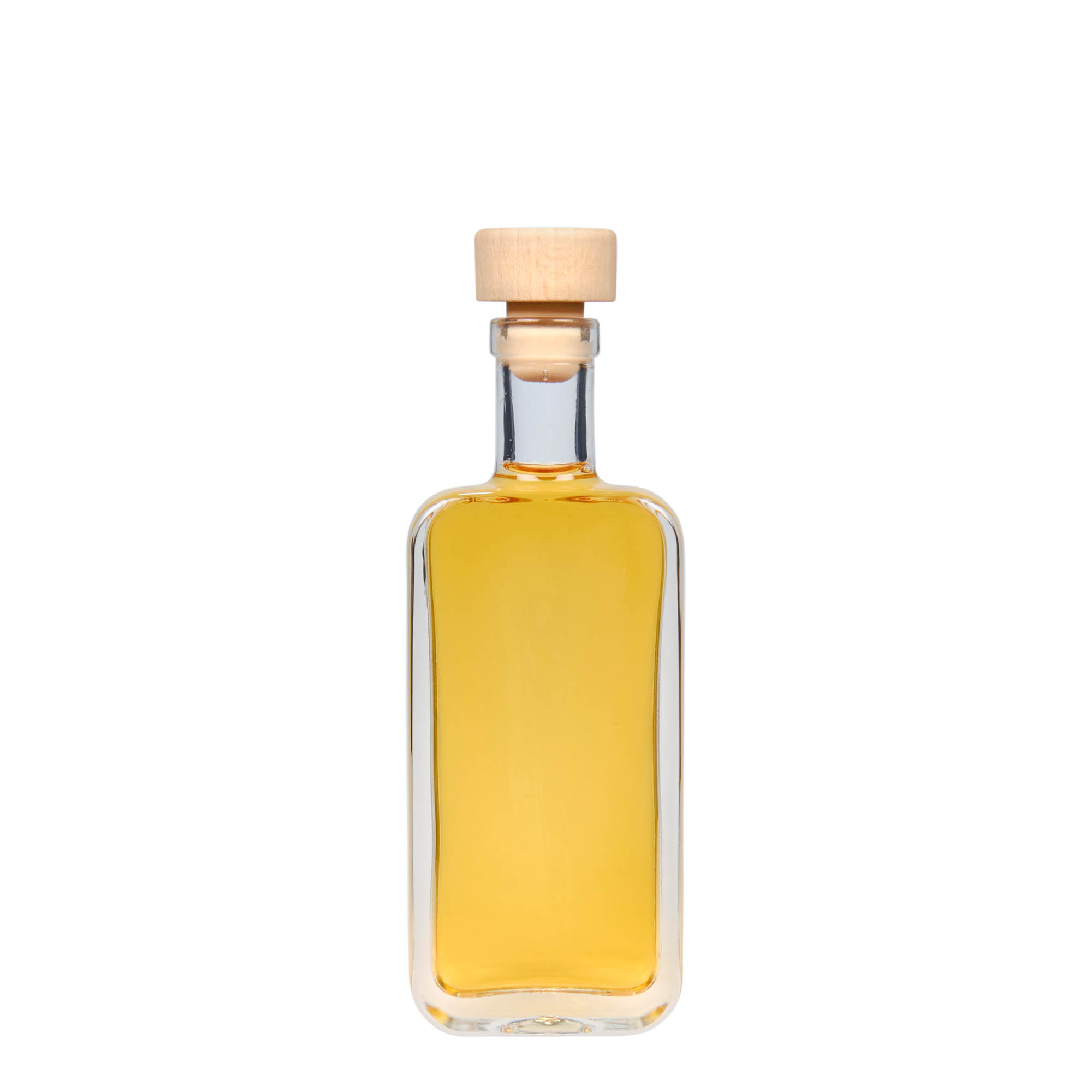 100 ml γυάλινο μπουκάλι 'Nice', ορθογώνιο, στόμιο: φελλός