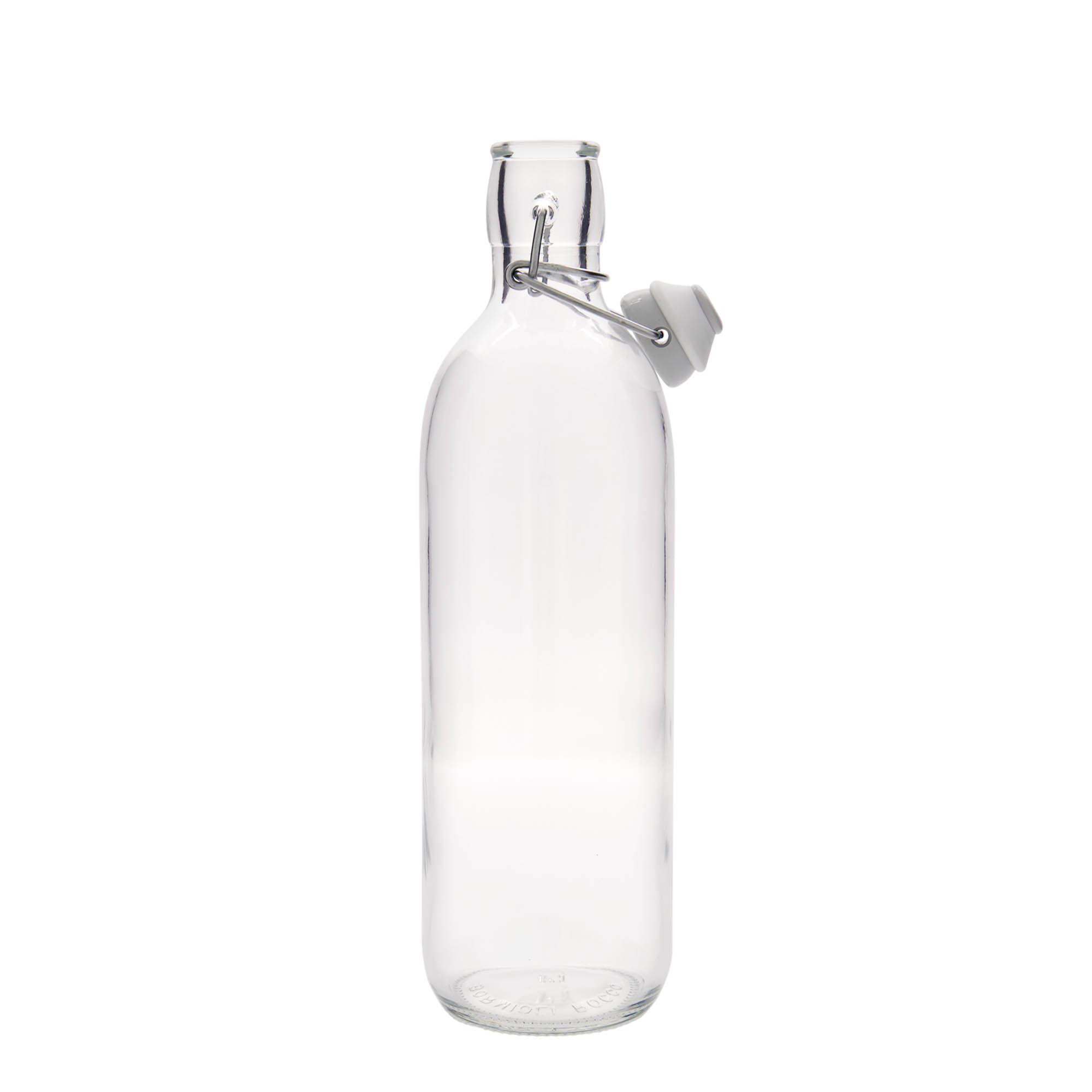 1.000 ml γυάλινο μπουκάλι 'Emilia', στόμιο: κλείσιμο με σφιγκτήρα 1.000 ml γυάλινο μπουκάλι 'Emilia', στόμιο: κλείσιμο με σφιγκτήρα