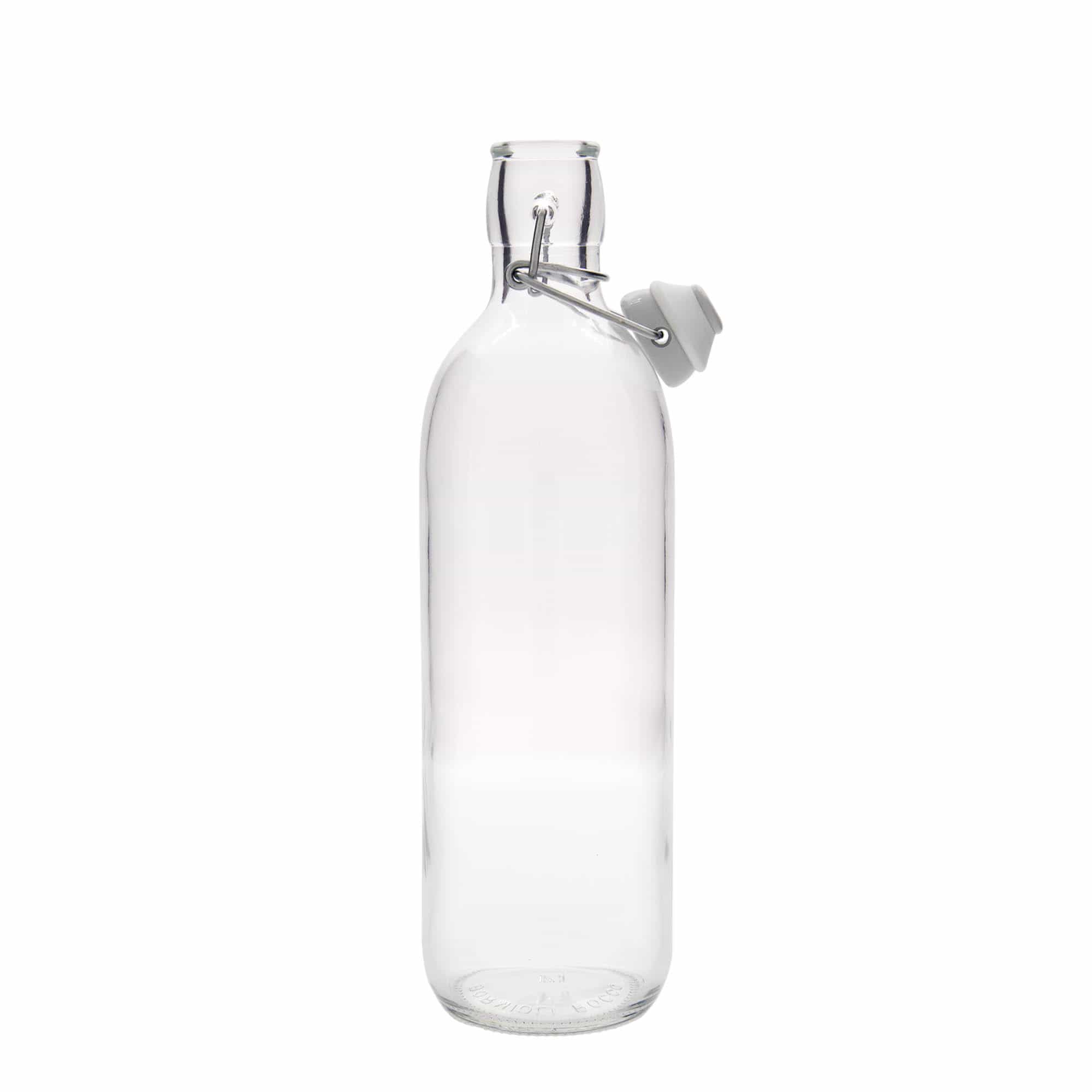 1.000 ml γυάλινο μπουκάλι 'Emilia', στόμιο: κλείσιμο με σφιγκτήρα