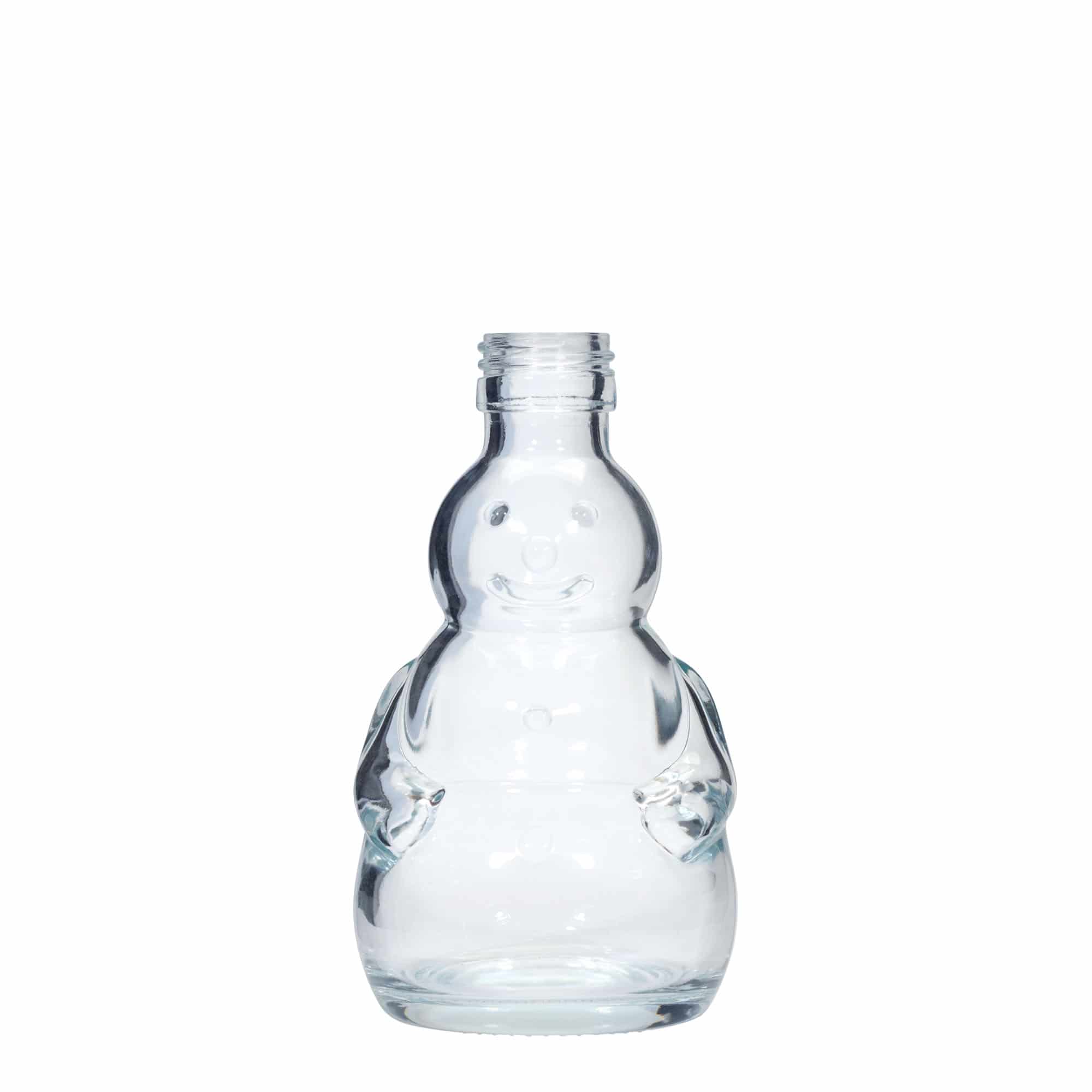 200 ml γυάλινη φιάλη 'Χιονάνθρωπος', στόμιο: PP 28 200 ml γυάλινη φιάλη 'Χιονάνθρωπος', στόμιο: PP 28