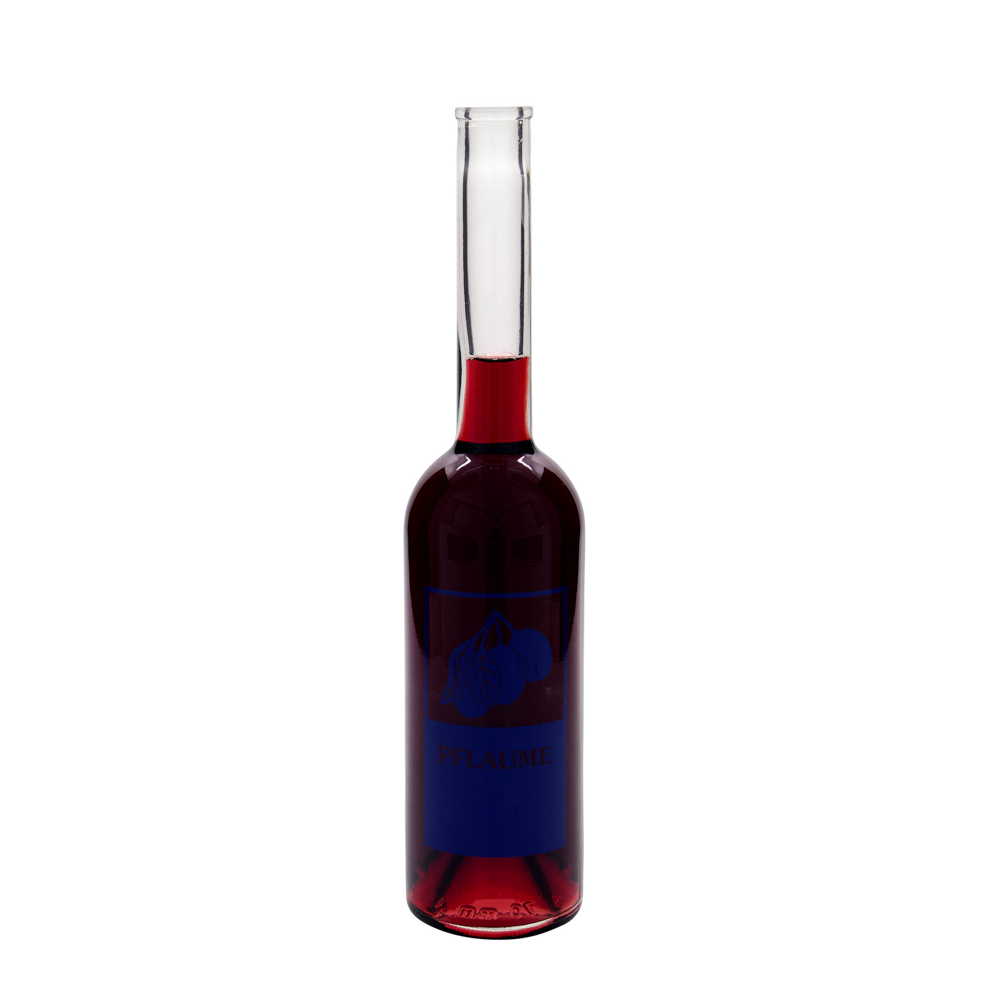 500 ml γυάλινο μπουκάλι 'Opera', σχέδιο: δαμάσκηνο, στόμιο: φελλός