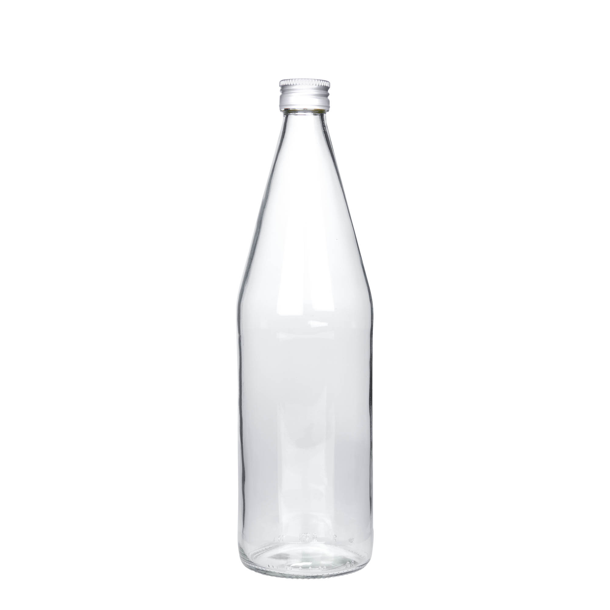 750 ml καθολικό μπουκάλι σε σχήμα καρότου, γυαλί, στόμιο: PP 28 750 ml καθολικό μπουκάλι σε σχήμα καρότου, γυαλί, στόμιο: PP 28