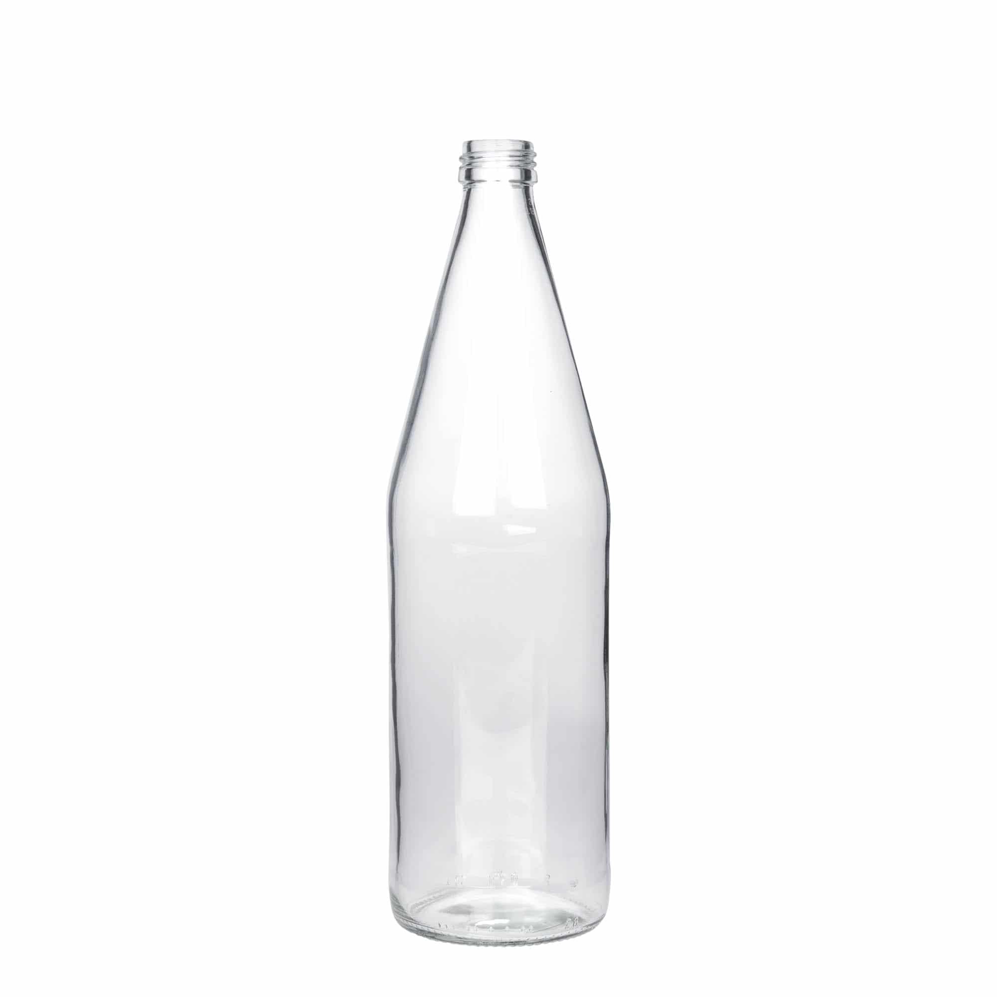 750 ml καθολικό μπουκάλι σε σχήμα καρότου, γυαλί, στόμιο: PP 28 750 ml καθολικό μπουκάλι σε σχήμα καρότου, γυαλί, στόμιο: PP 28