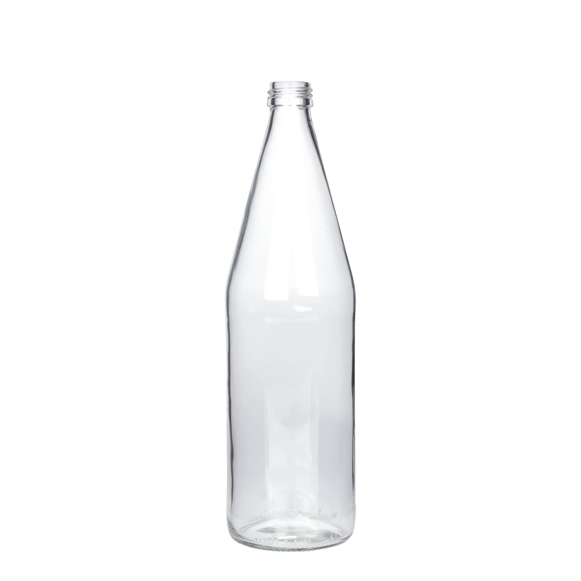 750 ml καθολικό μπουκάλι σε σχήμα καρότου, γυαλί, στόμιο: PP 28