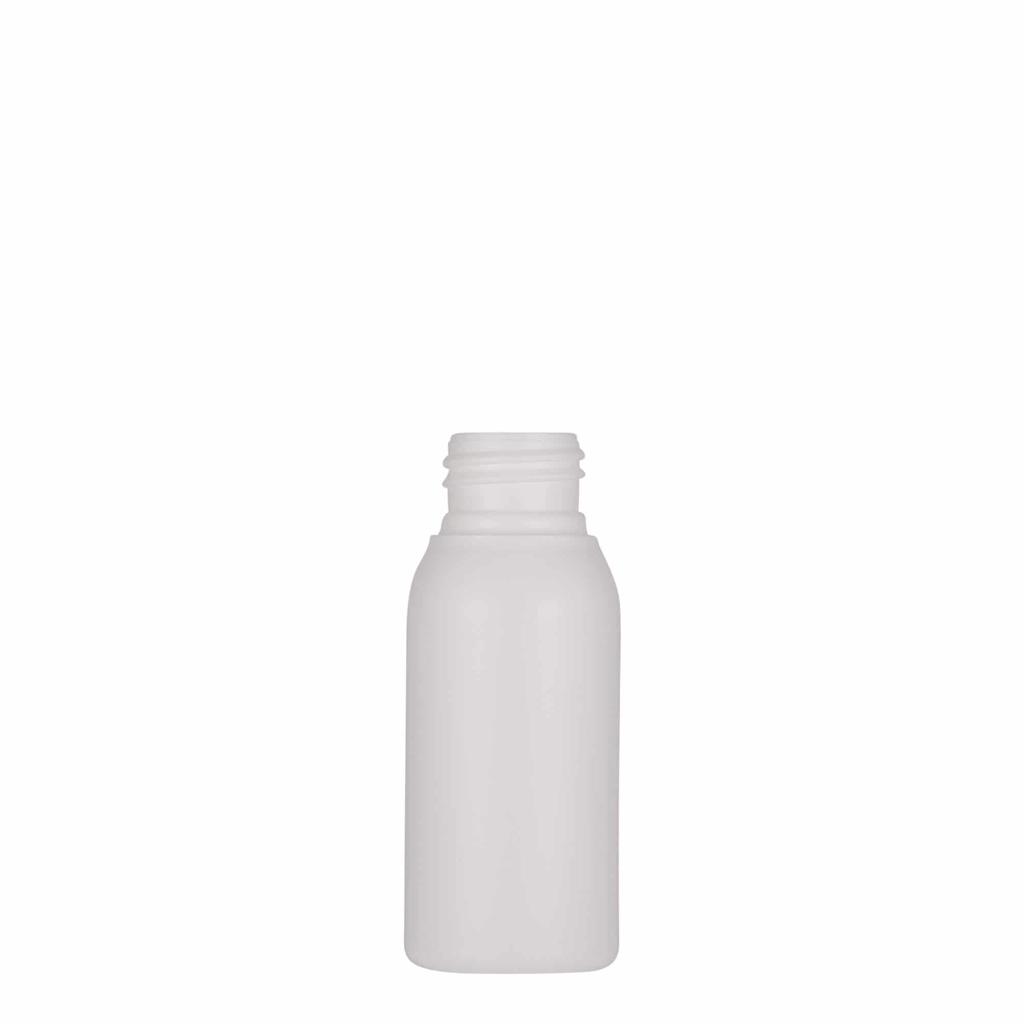 50 ml πλαστικό μπουκάλι 'Tuffy', HDPE, λευκό, στόμιο: 24/410