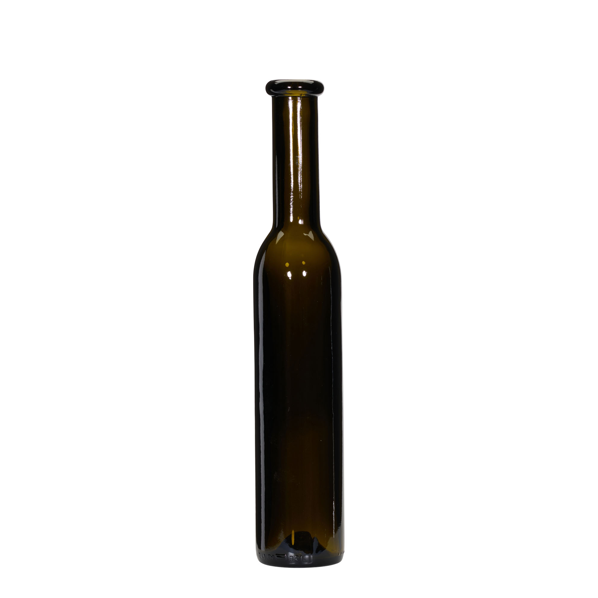 250 ml γυάλινο μπουκάλι 'Rocky', παλαιωμένο πράσινο, στόμιο: φελλός