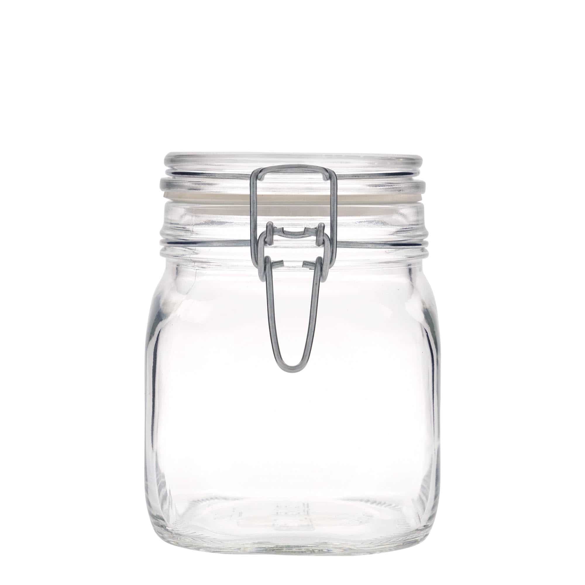 Βάζο με καπάκι με κλιπ 'Fido' 750 ml, τετράγωνο, στόμιο: καπάκι με κλιπ