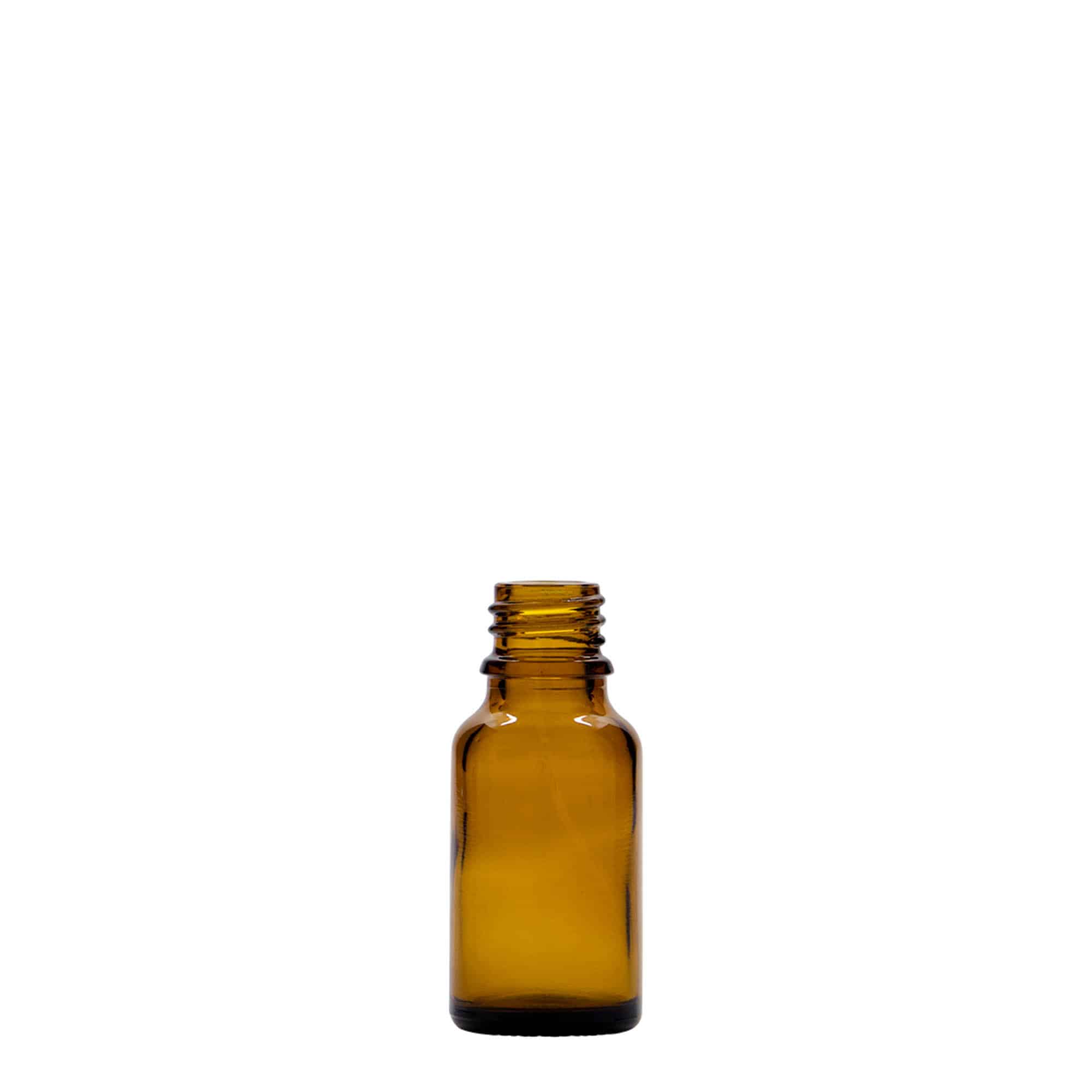 Μπουκάλι φαρμάκου 15 ml, γυάλινο, καφέ, στόμιο: DIN 18