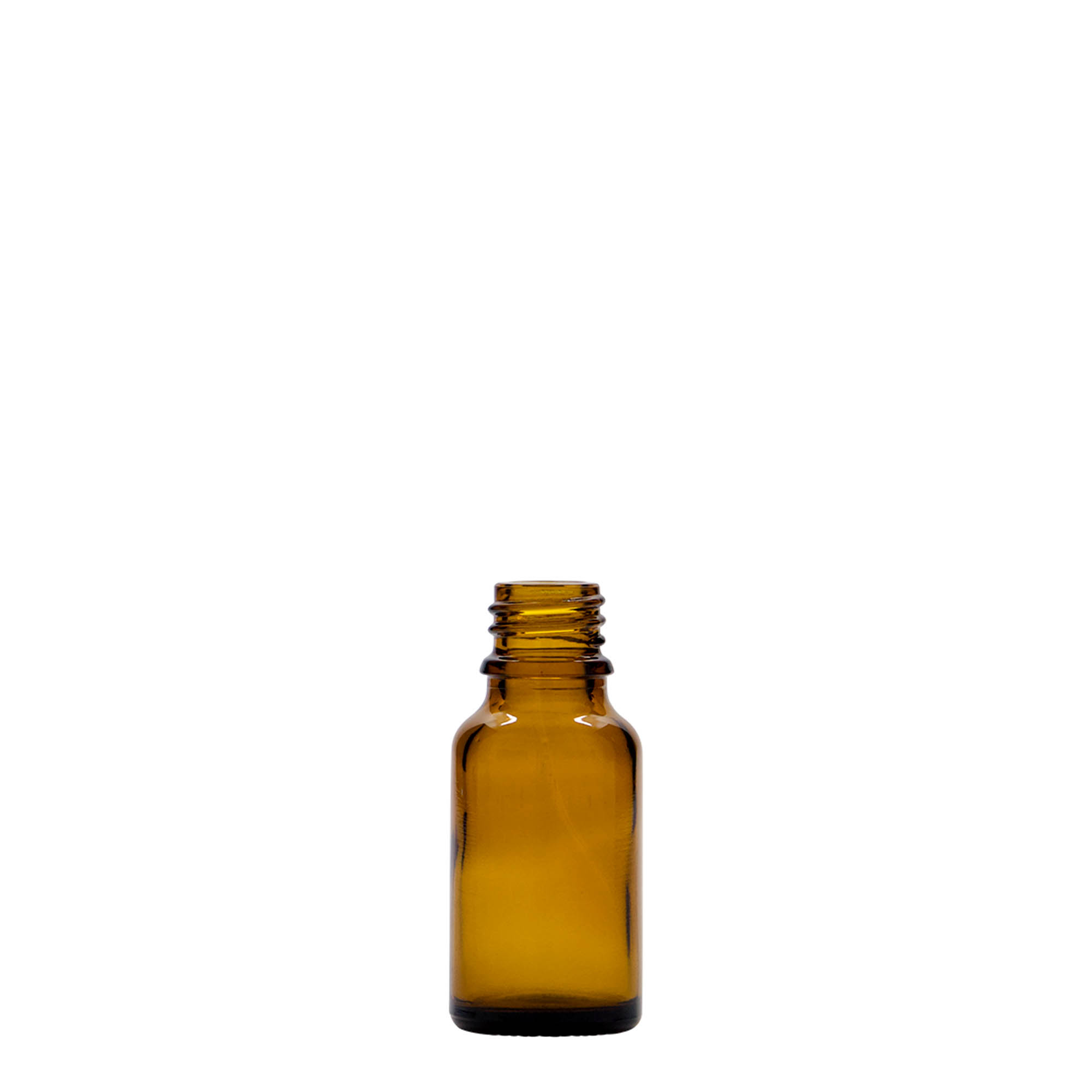 15 ml φιαλίδιο φαρμάκου, γυαλί, καφέ, στόμιο: DIN 18