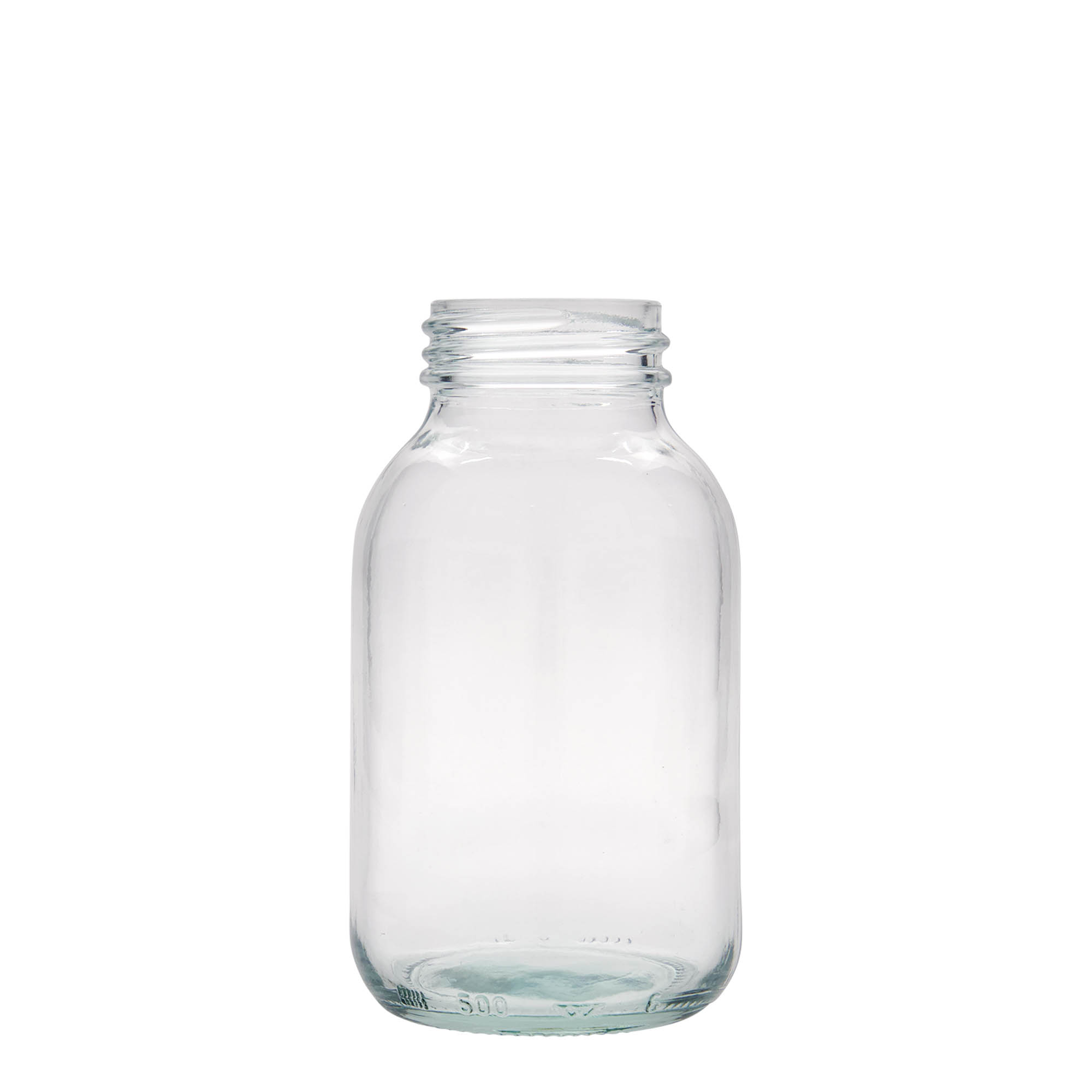 500 ml Βαθύ λαιμός γυάλινο δοχείο, Στόμιο: DIN 55