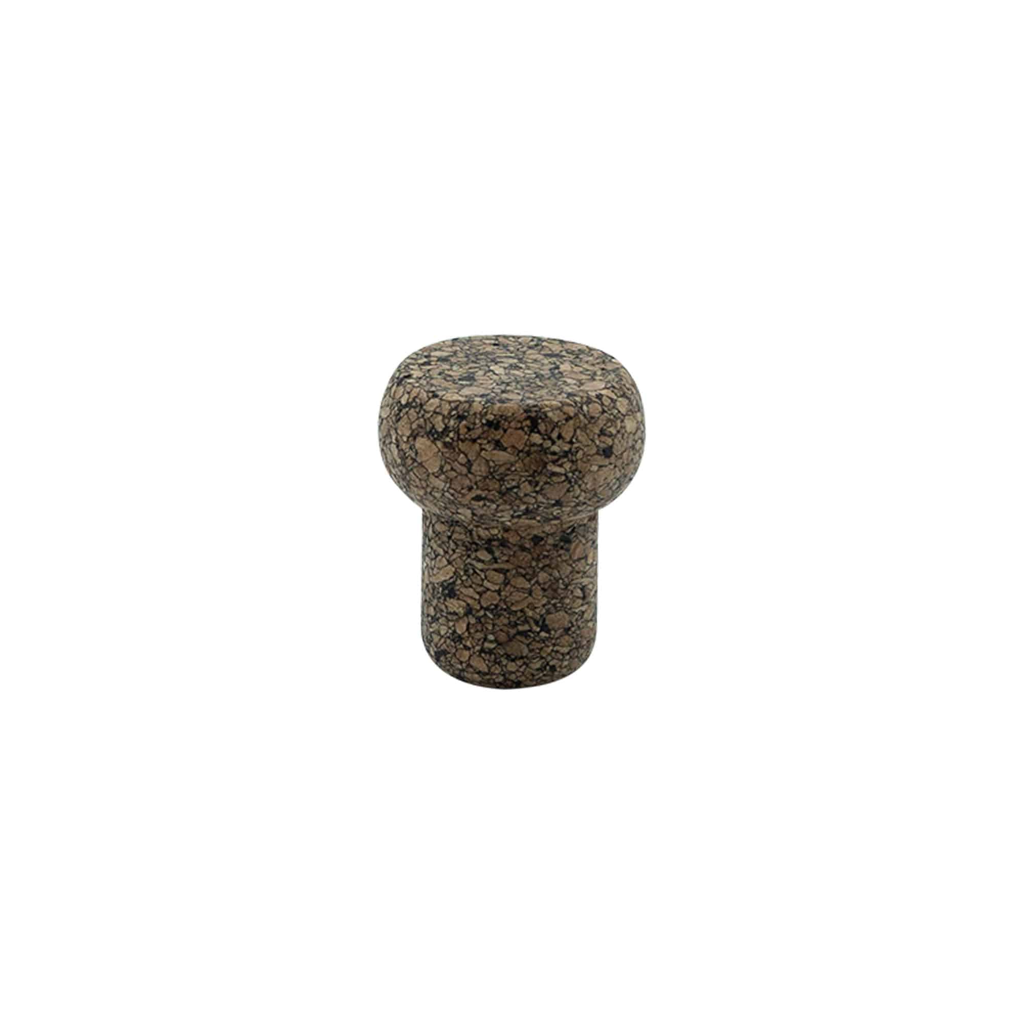 Πώμα από φελλό 'Barrel' 19,5 mm, Corkcoal, για στόμιο: φελλός