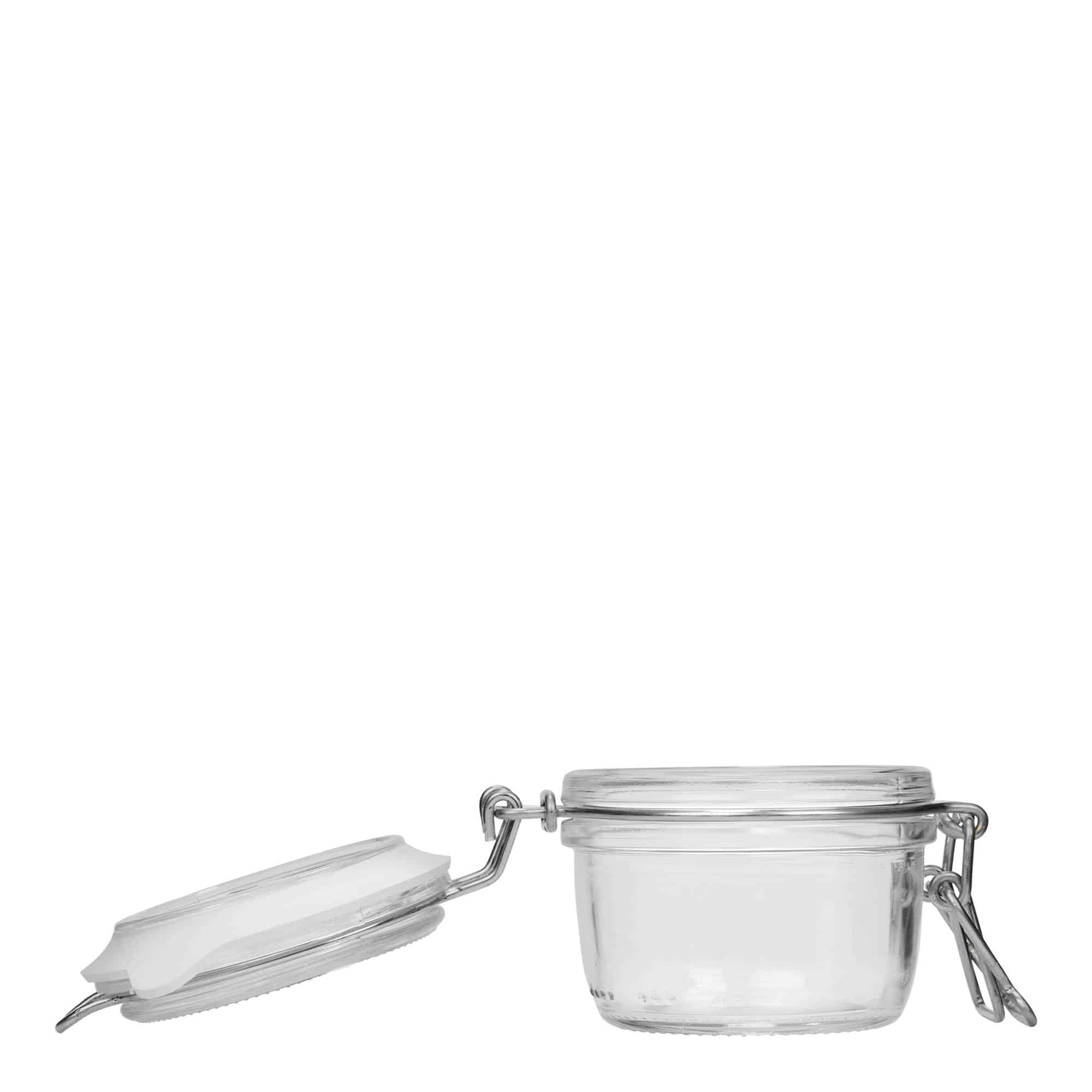 125 ml γυάλινο βάζο με σύρμα κλεισίματος 'Fido', στόμιο: κλείσιμο με σύρμα 125 ml γυάλινο βάζο με σύρμα κλεισίματος 'Fido', στόμιο: κλείσιμο με σύρμα