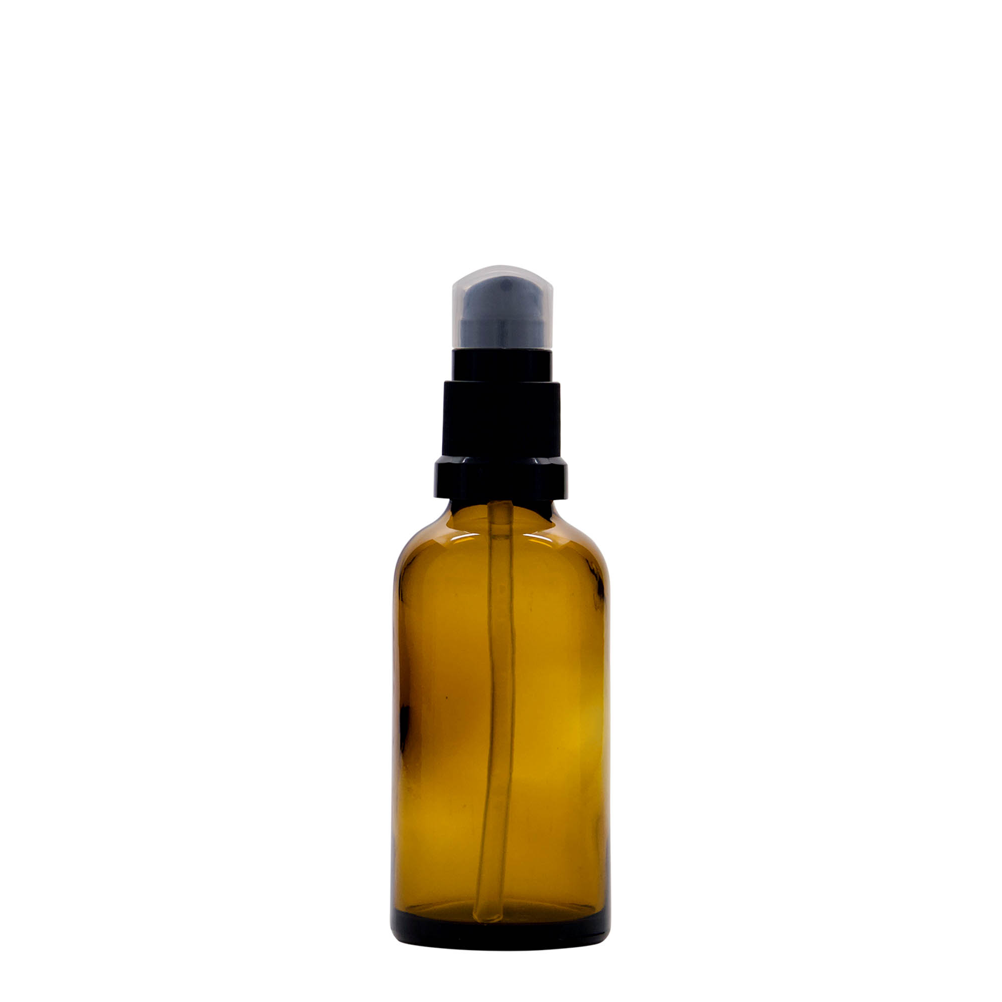 50 ml ιατρικό φιαλίδιο με αντλία λοσιόν, γυαλί, καφέ, στόμιο: DIN 18 50 ml ιατρικό φιαλίδιο με αντλία λοσιόν, γυαλί, καφέ, στόμιο: DIN 18