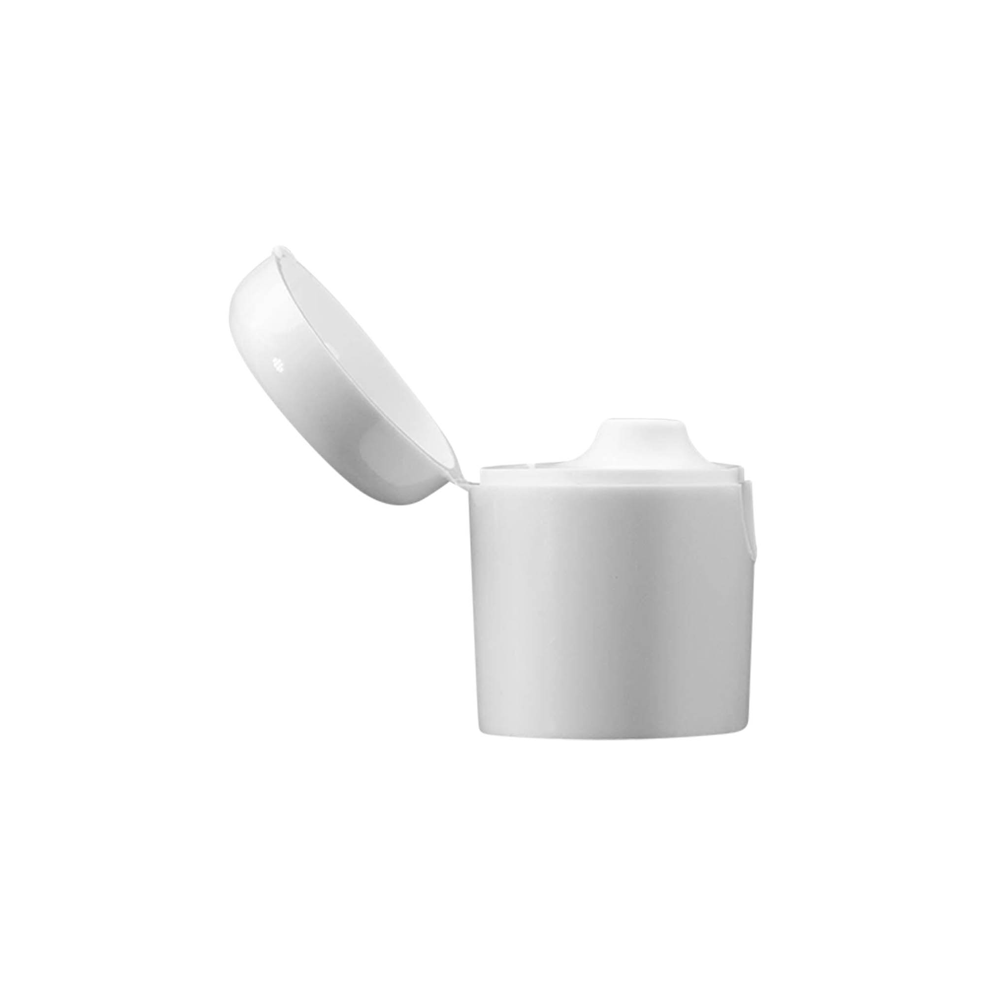 Καπάκι με βίδα και μεντεσέ για 'Indy', πλαστικό, λευκό